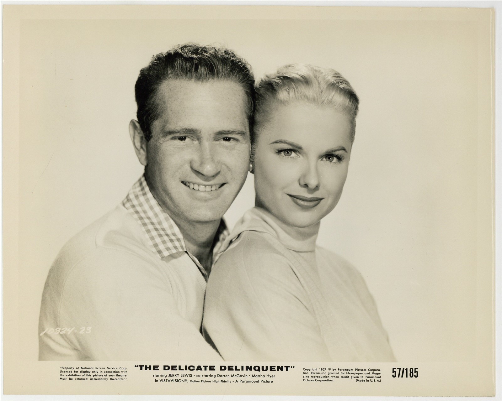Delicate Delinquent 1957 Darren McGavin, Martha Hyer Gorgeous Portrait J15674 Delicate Delinquent 1957 Darren McGavin, Martha Hyer Gorgeous Portrait J15674