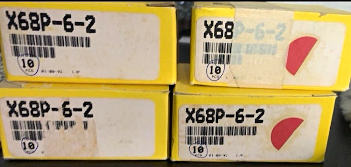 New 40pc Lot Parker X68P-6-2 Brass Male-to-Male NPT-to-NPT Adapter 1/8in x 3/8in