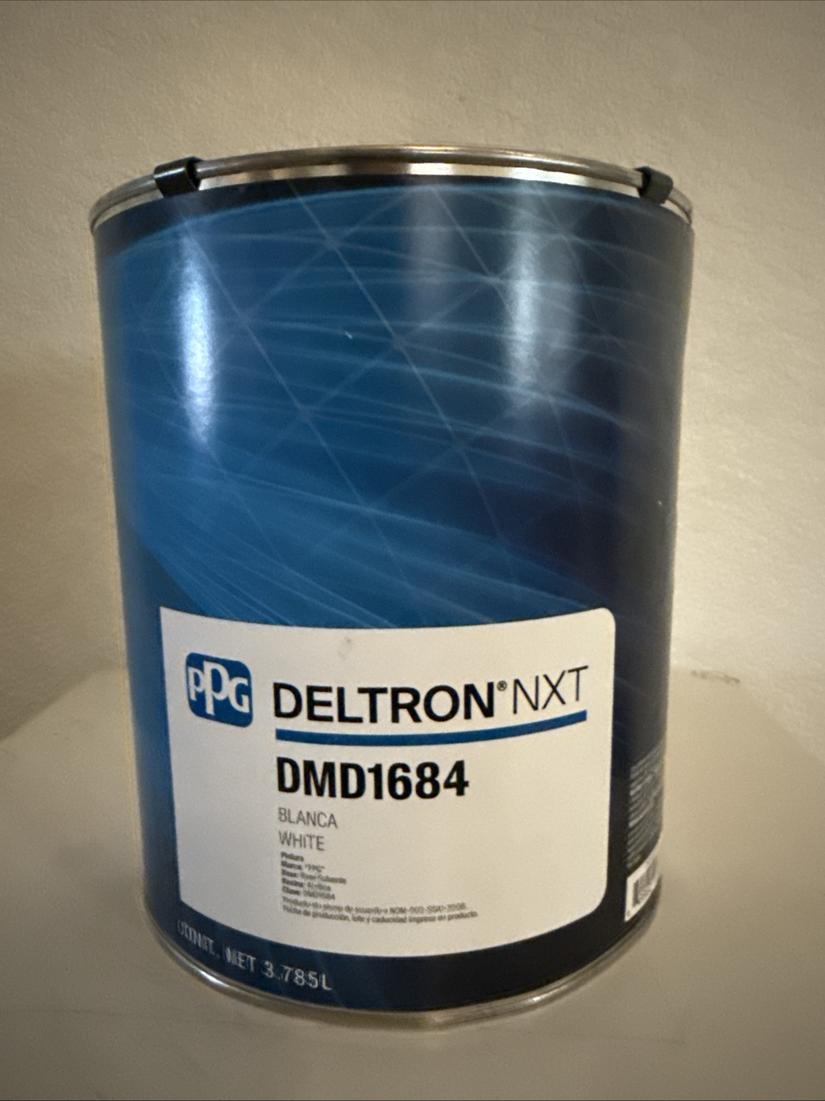 PPG Refinish Deltron 1 Gallon Dmd 1684 Basecoat White Paint PPG Refinish Deltron 1 Gallon Dmd 1684 Basecoat White Paint
