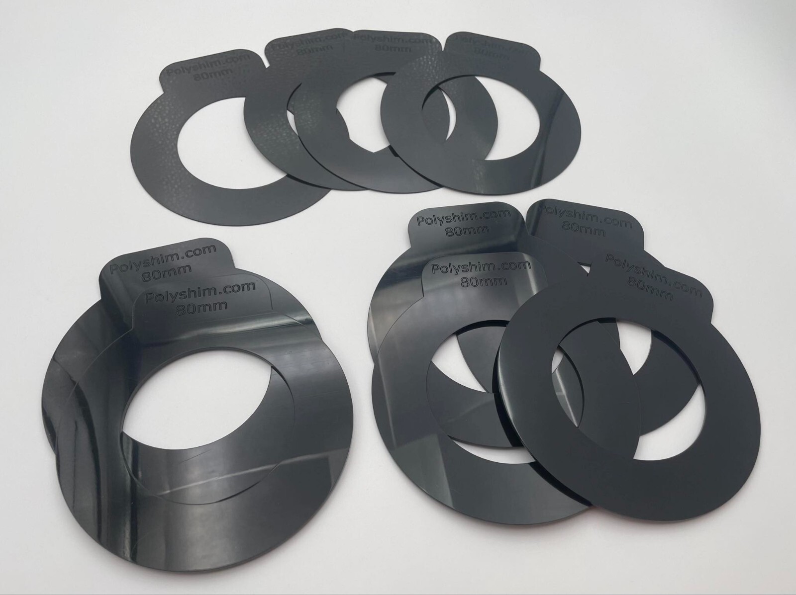 POLYSHIM Bucket Pin Shim Kit 80mm for Excavator Cat Deere Komatsu Kobelco Case
