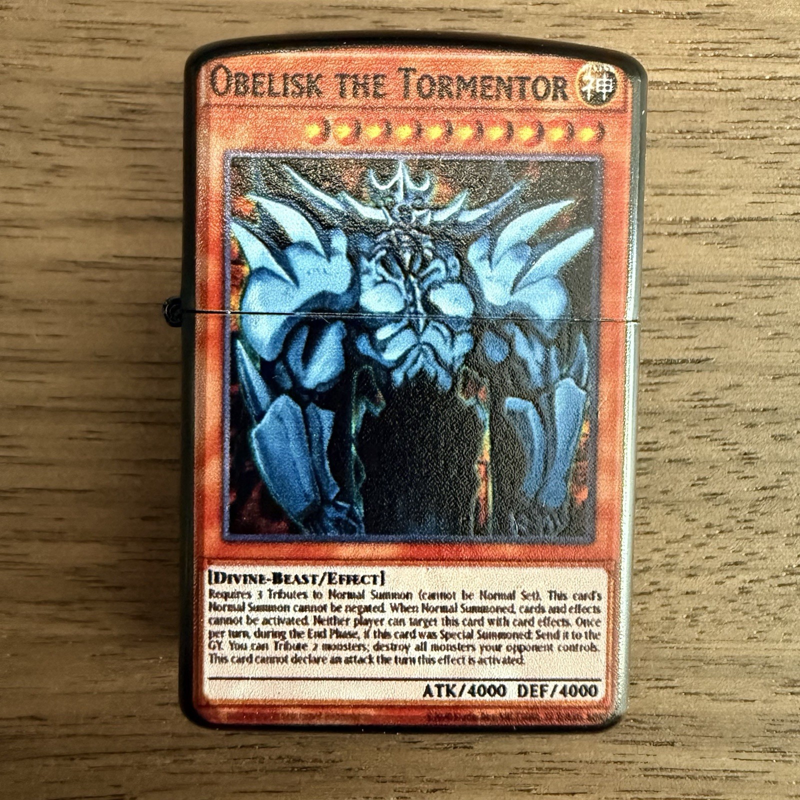 Obelisk the Tormentor Lighter | Windproof Refillable Metal Anime Collectible