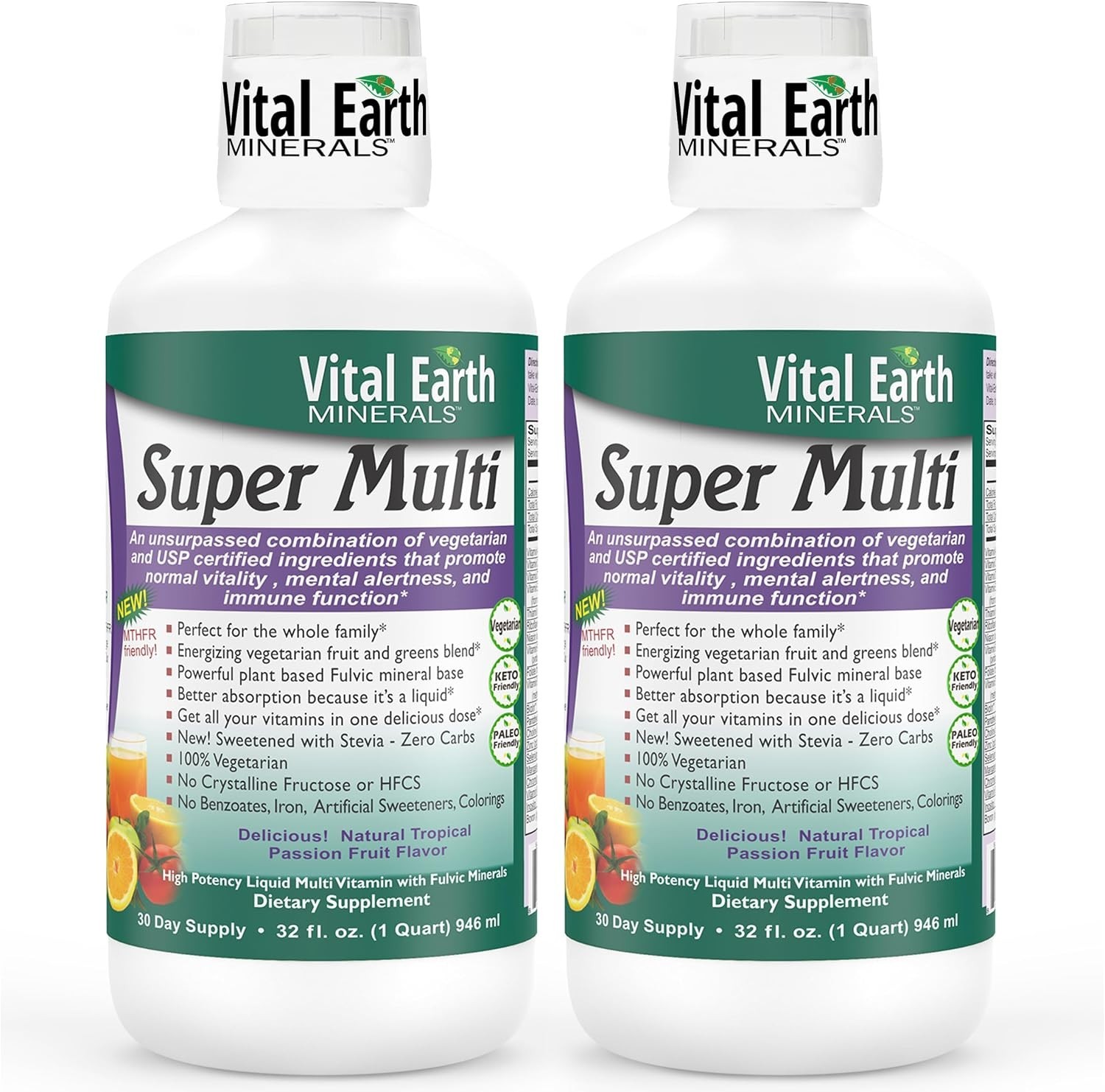 Vital Earth Minerals Super Multi 2Pack – Liquid Multivitamins for Women, Men ... Vital Earth Minerals Super Multi 2Pack – Liquid Multivitamins for Women, Men ...