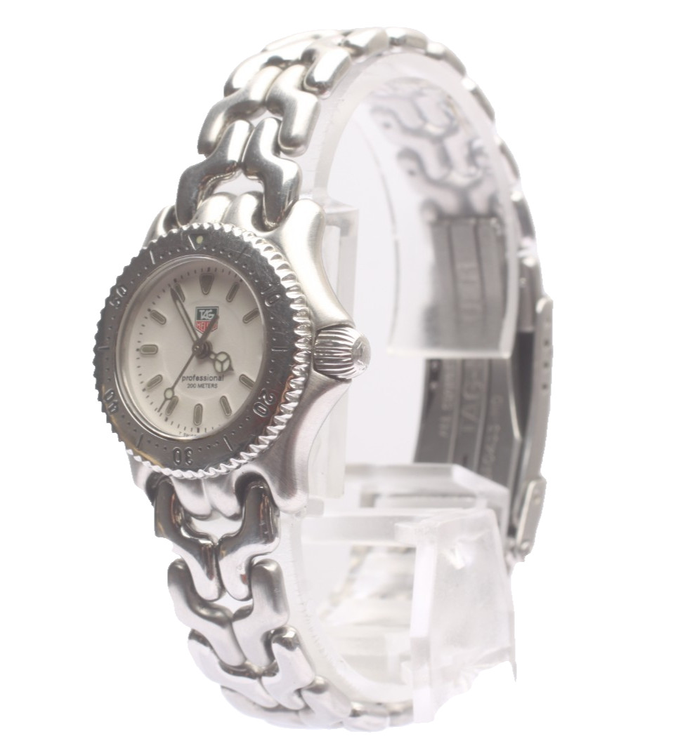 Vintage [EXC+5] TAG HEUER WG1412-0 23mm White Dial Quartz Ladies Watch JAPAN