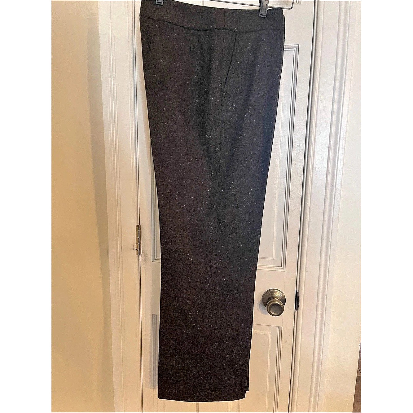 Faconnable Wool Blend Straight Leg Pants Brown Geometric Woven Size 8 Faconnable Wool Blend Straight Leg Pants Brown Geometric Woven Size 8