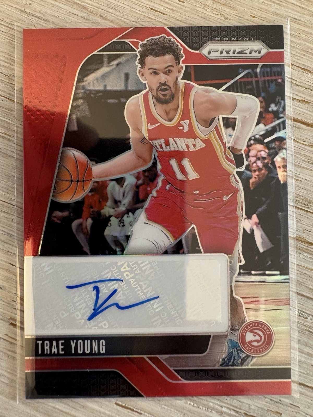 2024-25 Panini Prizm Signatures Trae Young True Red /99 #SIG-TYH - Color Match 2024-25 Panini Prizm Signatures Trae Young True Red /99 #SIG-TYH - Color Match