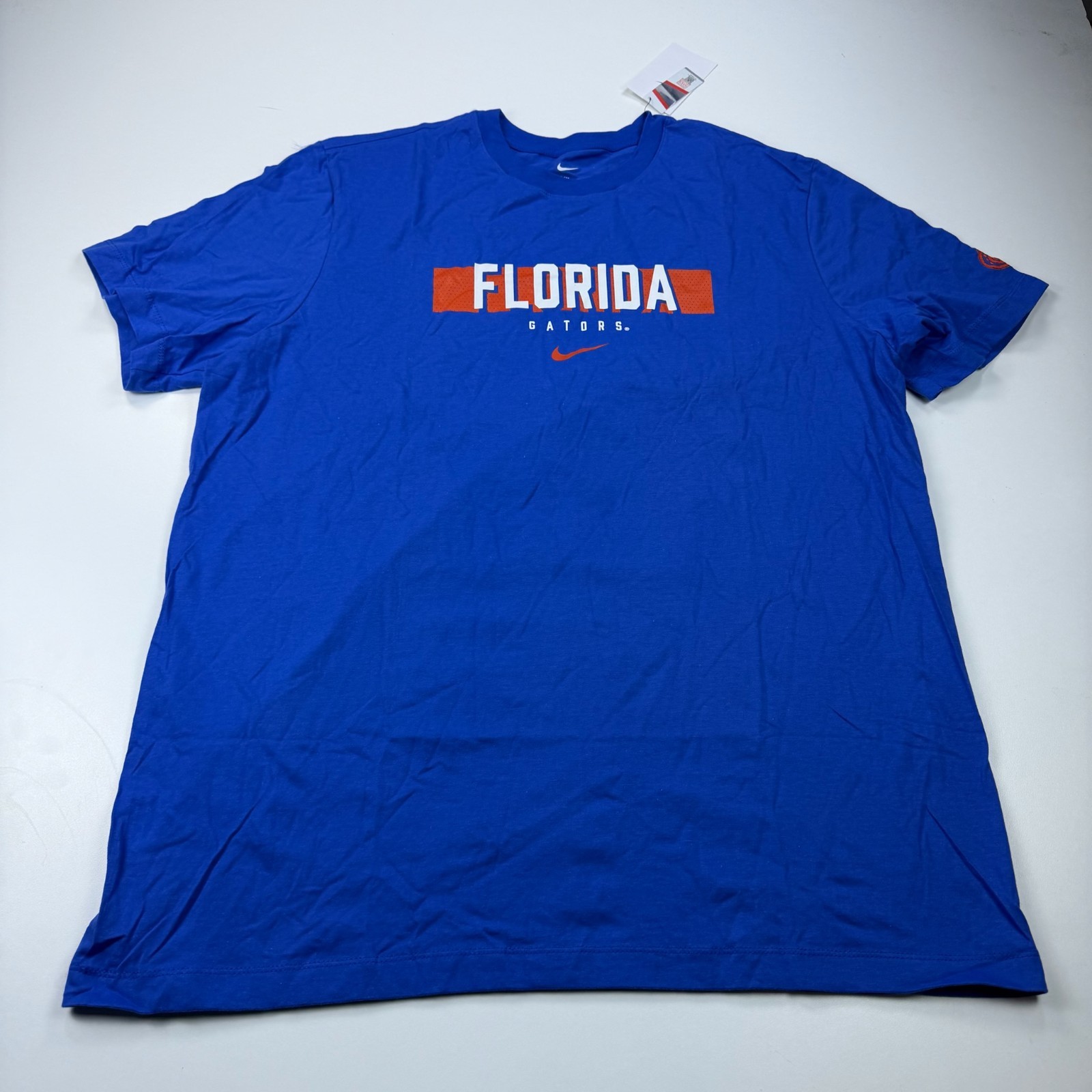 NEW Nike Florida Gators Shirt Mens Extra Large XL Blue Crew Neck Logo NCAA NEW Nike Florida Gators Shirt Mens Extra Large XL Blue Crew Neck Logo NCAA