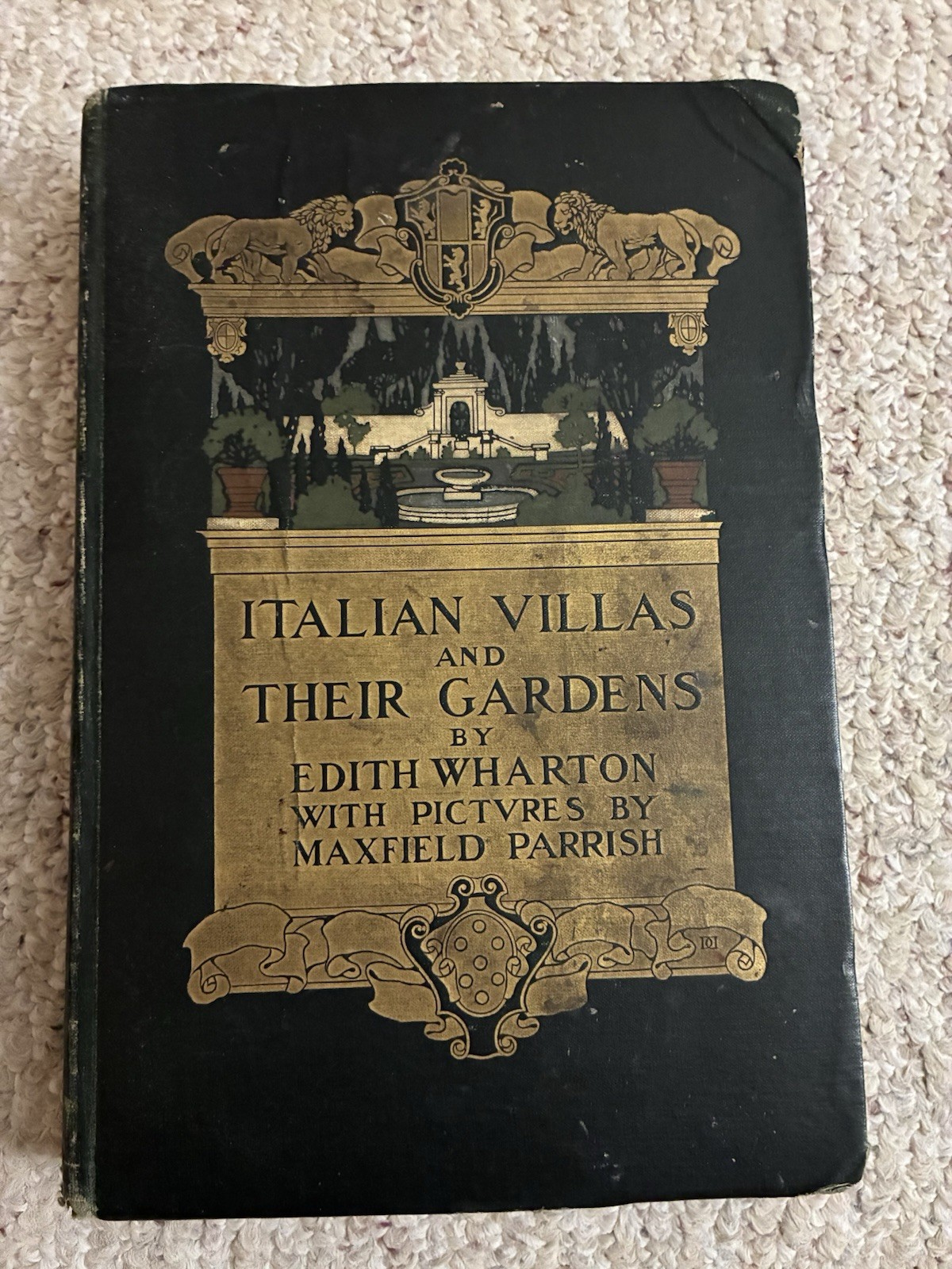 Italian Villas And Their Gardens Edith Wharton & Maxfield Parrish 1904 First Ed Italian Villas And Their Gardens Edith Wharton & Maxfield Parrish 1904 First Ed