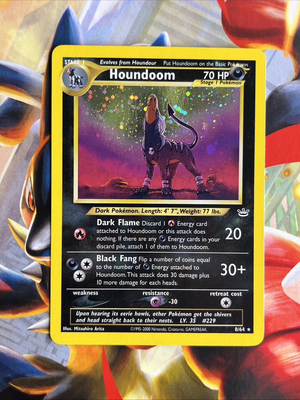 Great Condition- Houndoom - Neo Revelation Holo - 8/64 - Pokemon  - NM