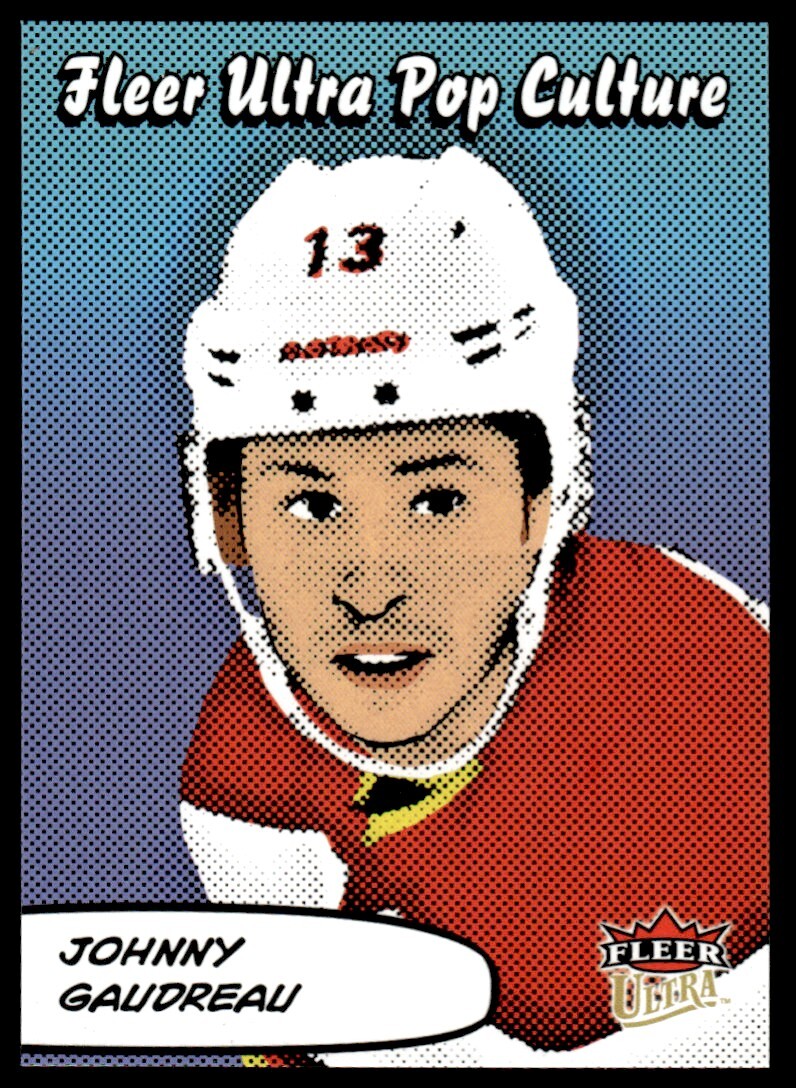 Johhny Gaudreau 2021-22 Fleer Ultra Hockey NHL #PC-37 POP CULTRURE
