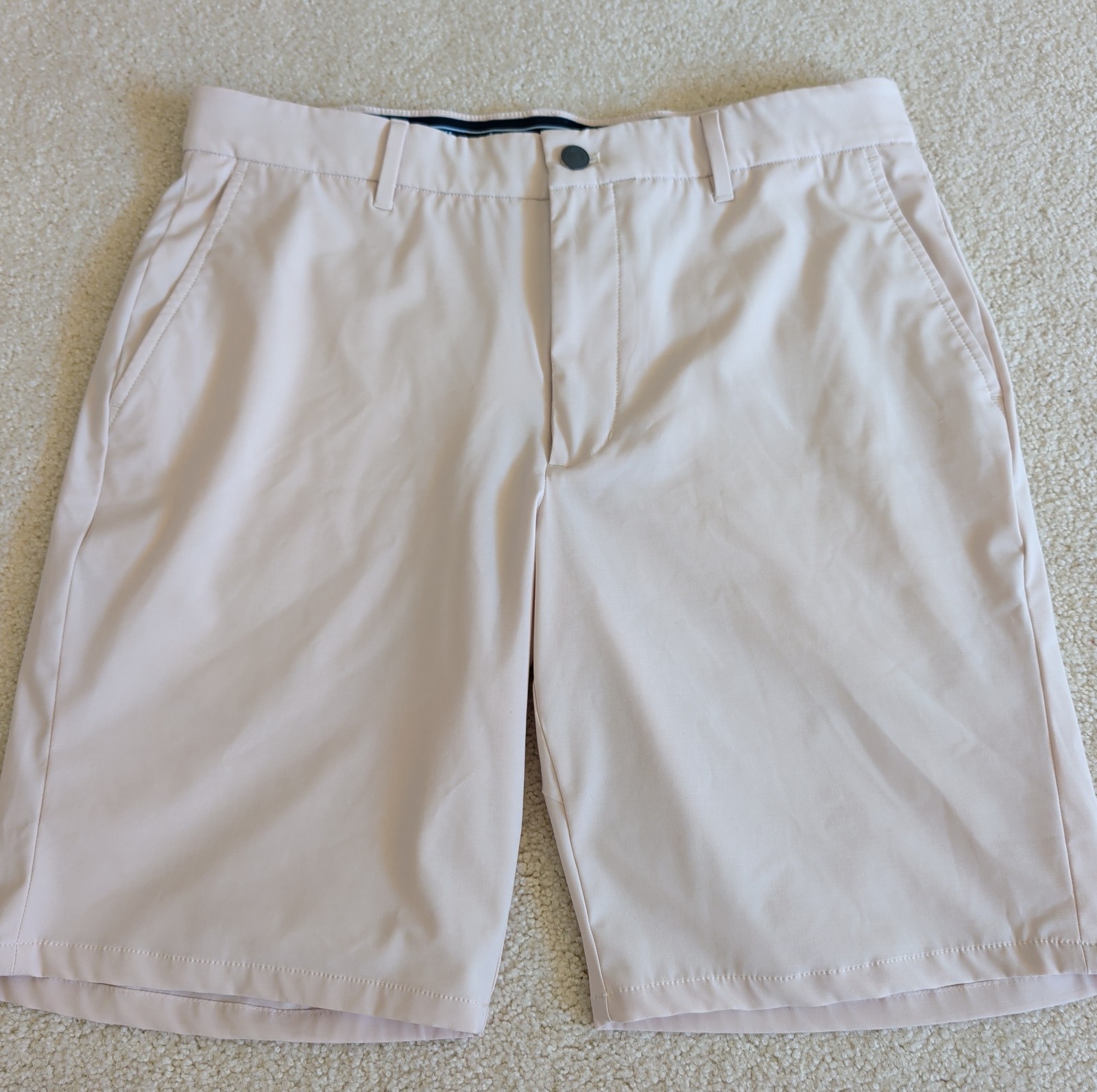 Johnnie-O Mulligan Performance Shorts Mens 33 Beige Stone Golf Outdoor Active * Johnnie-O Mulligan Performance Shorts Mens 33 Beige Stone Golf Outdoor Active *