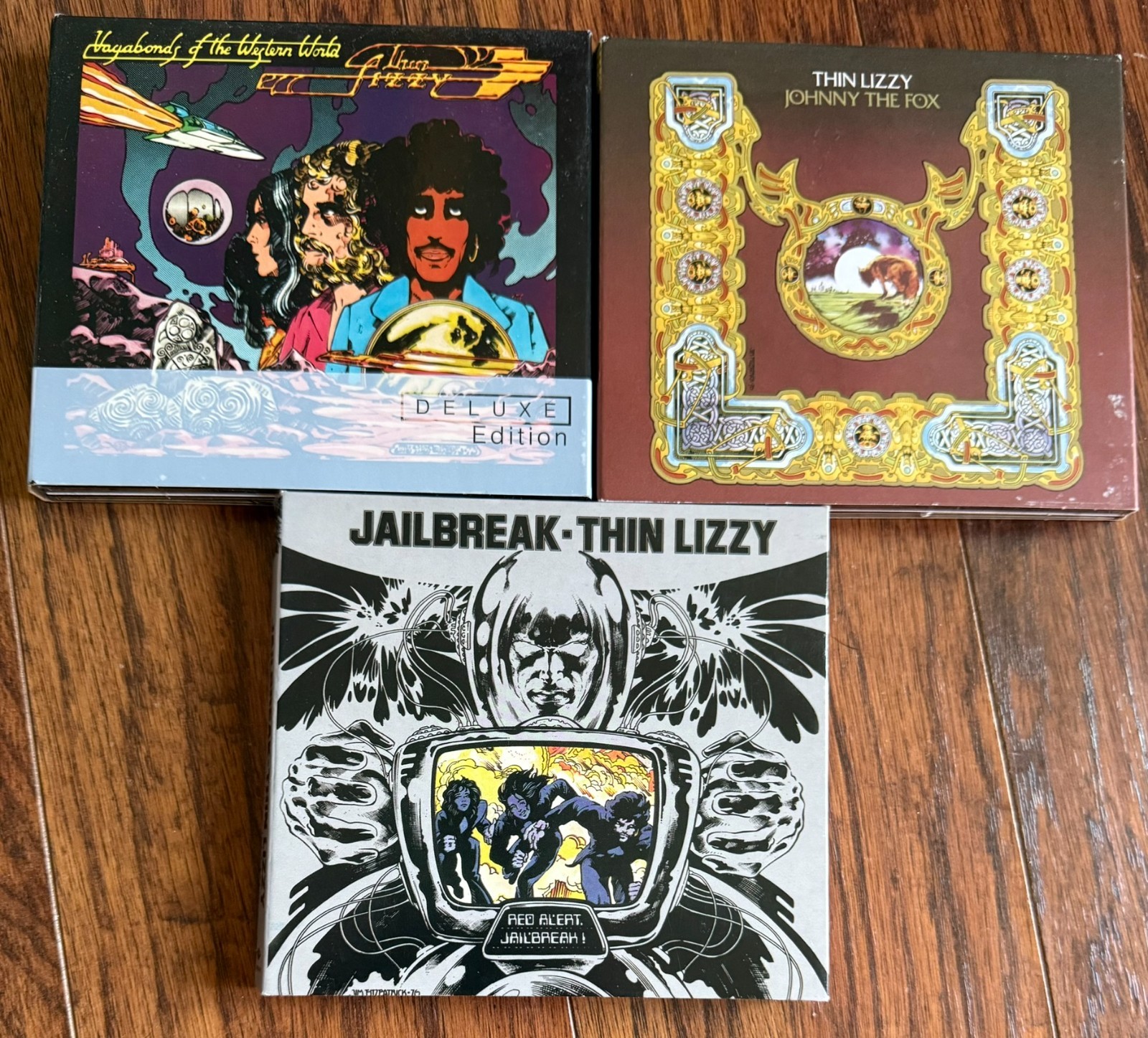 Lot of 3 Thin Lizzy Deluxe Edition 2CD Sets Vagabonds Jailbreak Johnny the Fox Lot of 3 Thin Lizzy Deluxe Edition 2CD Sets Vagabonds Jailbreak Johnny the Fox