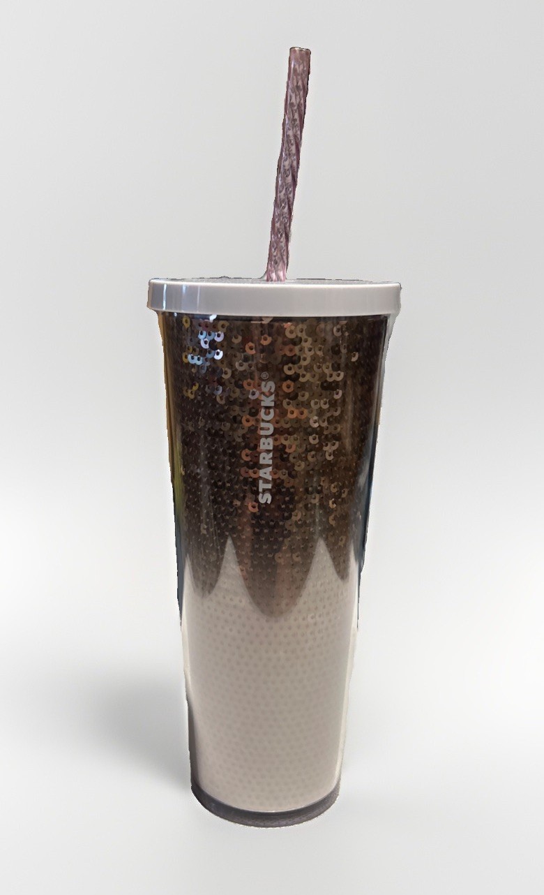 Starbucks 2018 Rose Gold Ombre Sequin Cold Cub tumbler 24oz (Venti) Starbucks 2018 Rose Gold Ombre Sequin Cold Cub tumbler 24oz (Venti)
