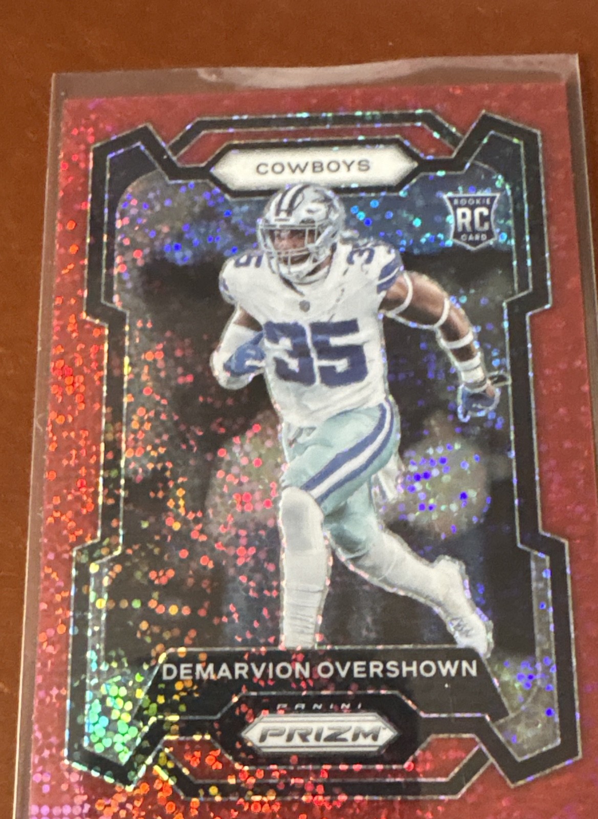 2023 Panini Prizm - Rookies DeMarvion Overshown #323 Red Sparkle Prizm (RC) 2023 Panini Prizm - Rookies DeMarvion Overshown #323 Red Sparkle Prizm (RC)