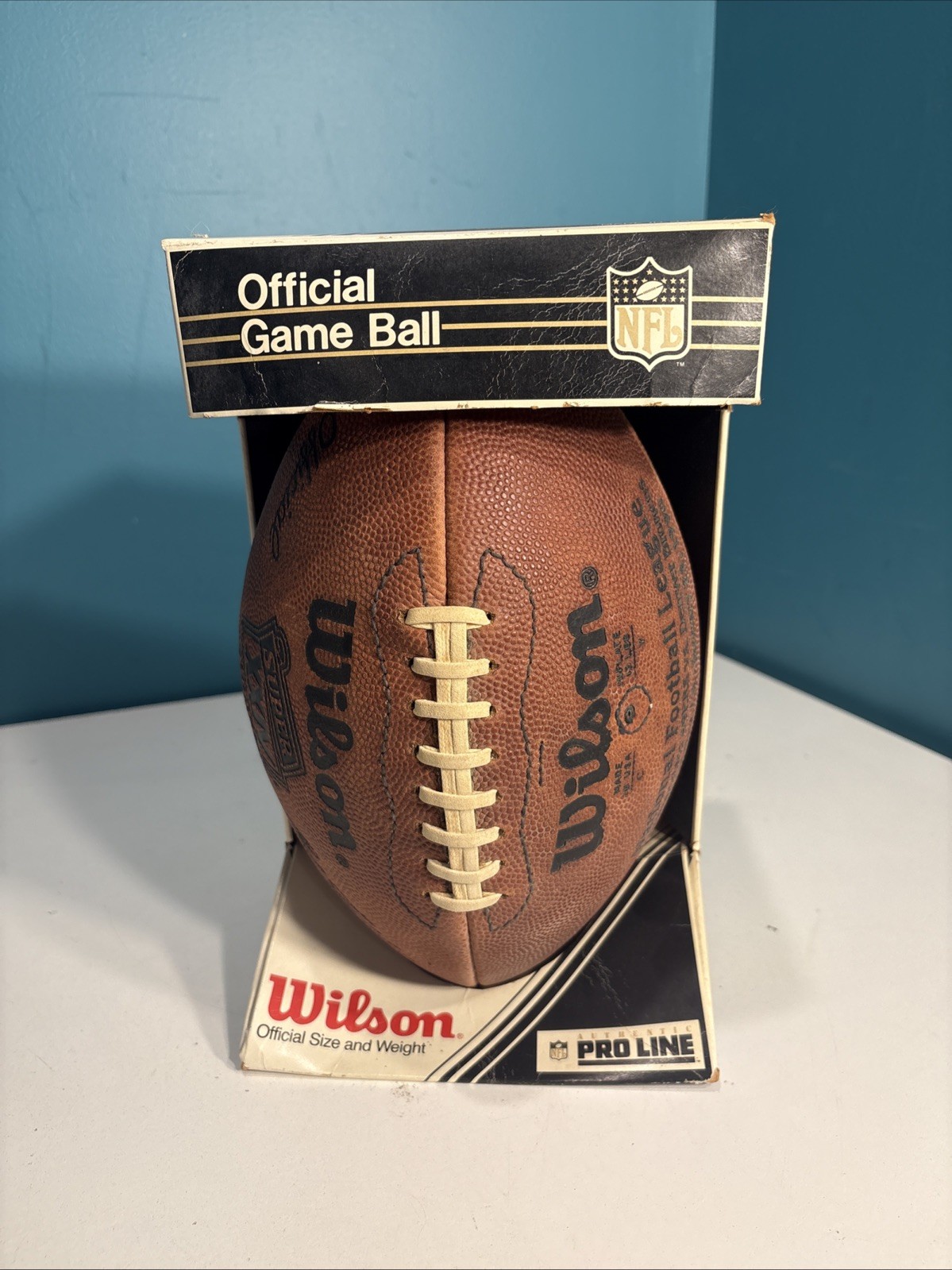 Official Wilson Super Bowl XXIV 24 Leather Game Football -49ers Vs. Broncos 1990 Official Wilson Super Bowl XXIV 24 Leather Game Football -49ers Vs. Broncos 1990