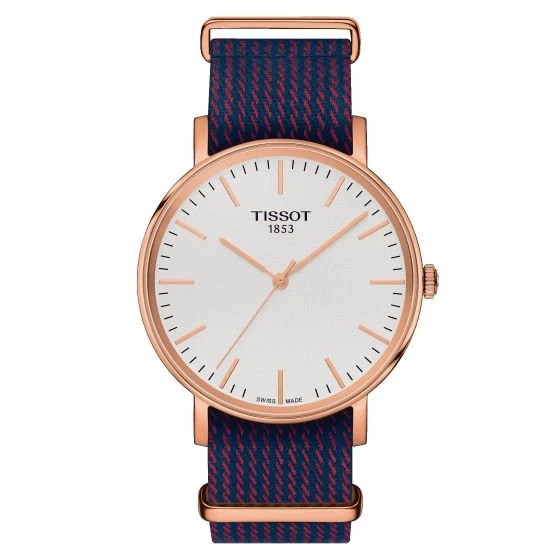 Tissot Everytime Silver Dial Gold Case Men's Watch T1094103803100 Tissot Everytime Silver Dial Gold Case Men's Watch T1094103803100