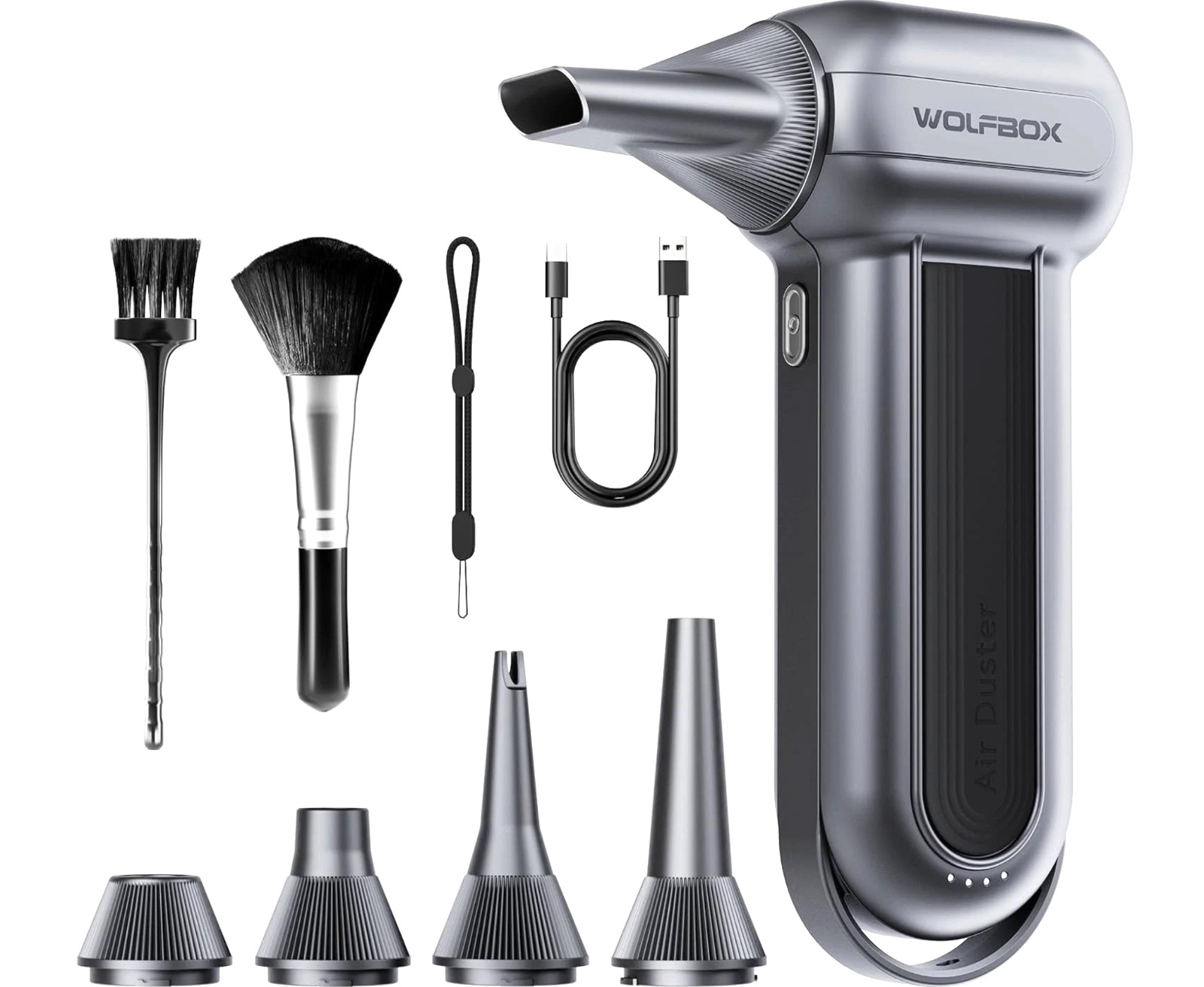 WOLFBOX MF100 Electric Air Duster-150000RPM Super Power Cordless Air Duster
