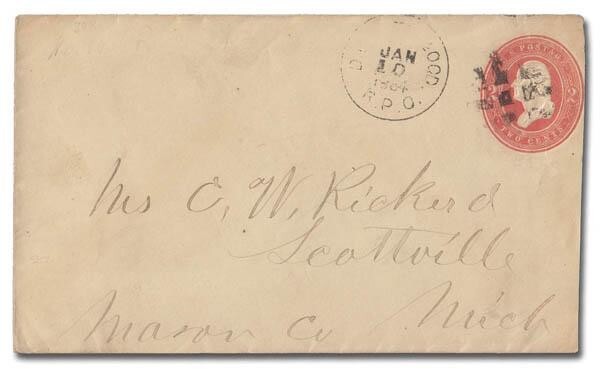 [Montana/Utah Territories] D.(L. CITY) & OGD., R.P.O. (Towle 890-AC-1, RF IV)