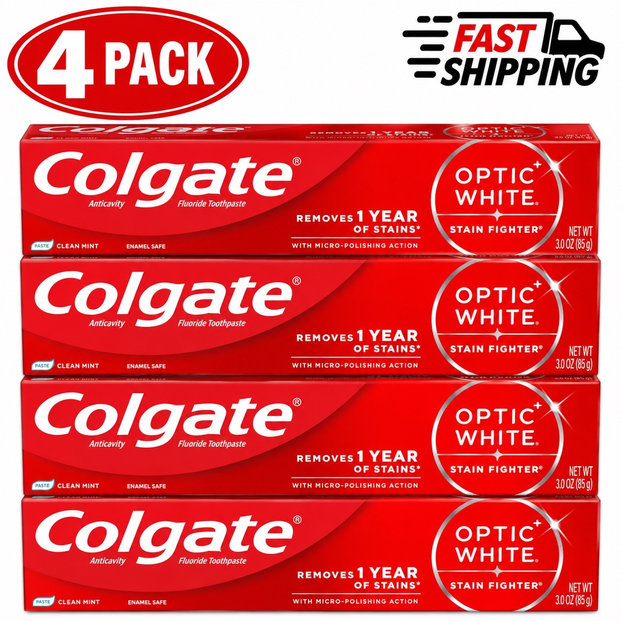 Colgate Optic White Stain Fighter Charcoal Whitening Toothpaste 2.5 oz Colgate Optic White Stain Fighter Charcoal Whitening Toothpaste 2.5 oz