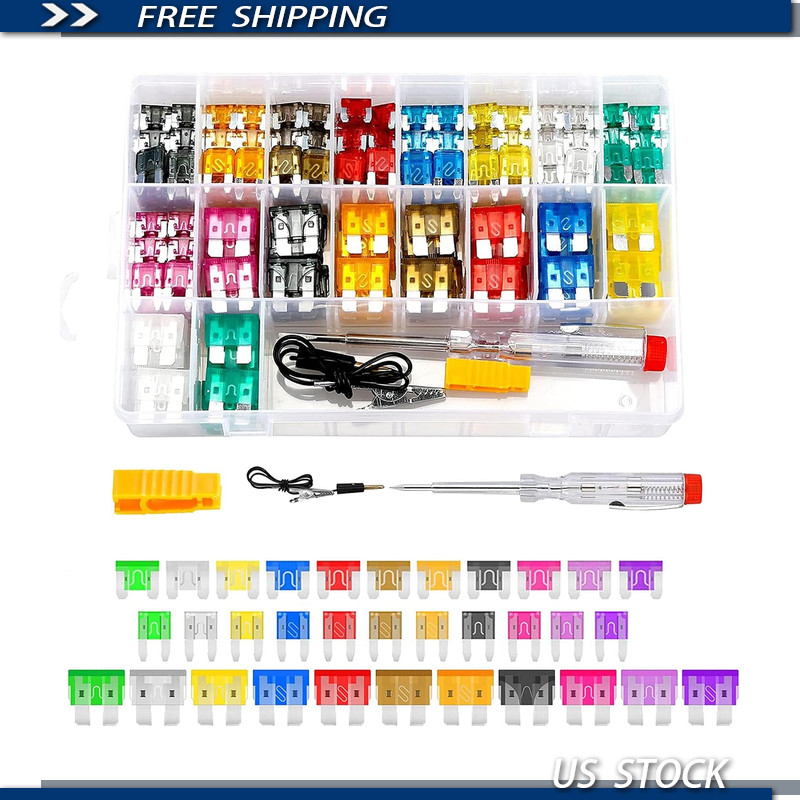 320PCS Automotive Fuse Assortment Kit, Includes Puller and Tester, Standard Mini 320PCS Automotive Fuse Assortment Kit, Includes Puller and Tester, Standard Mini