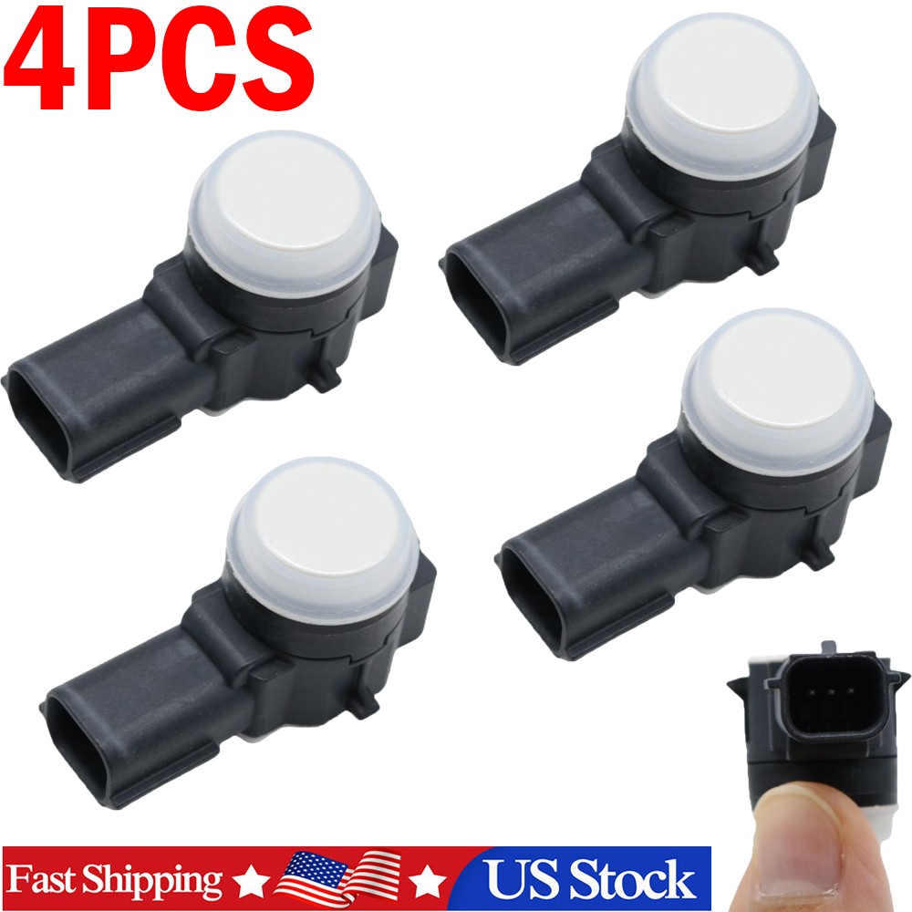 4PCS NEW White Parking Distance-Sensor For Chevrolet Cadillac # 23428269