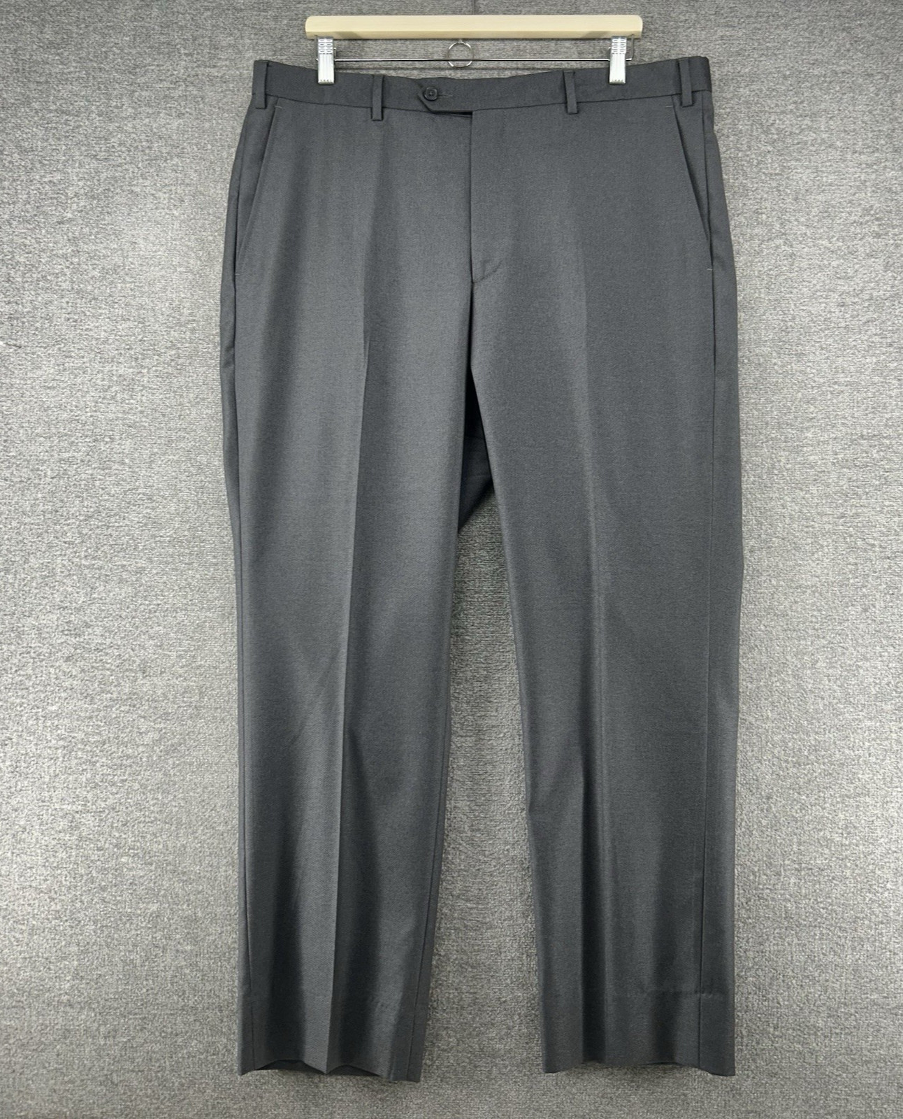 Santorelli Loro Piana Roma Dress Pants Men Size 38 Gray 100% Wool Made in Italy