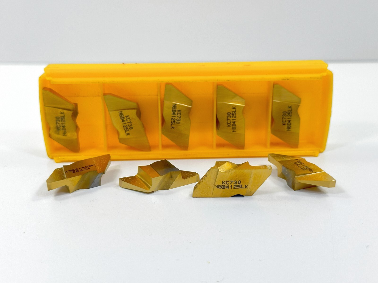 KENNAMETAL NGD4125LK New Carbide Inserts 1114390 Grade KC730 9pcs KENNAMETAL NGD4125LK New Carbide Inserts 1114390 Grade KC730 9pcs