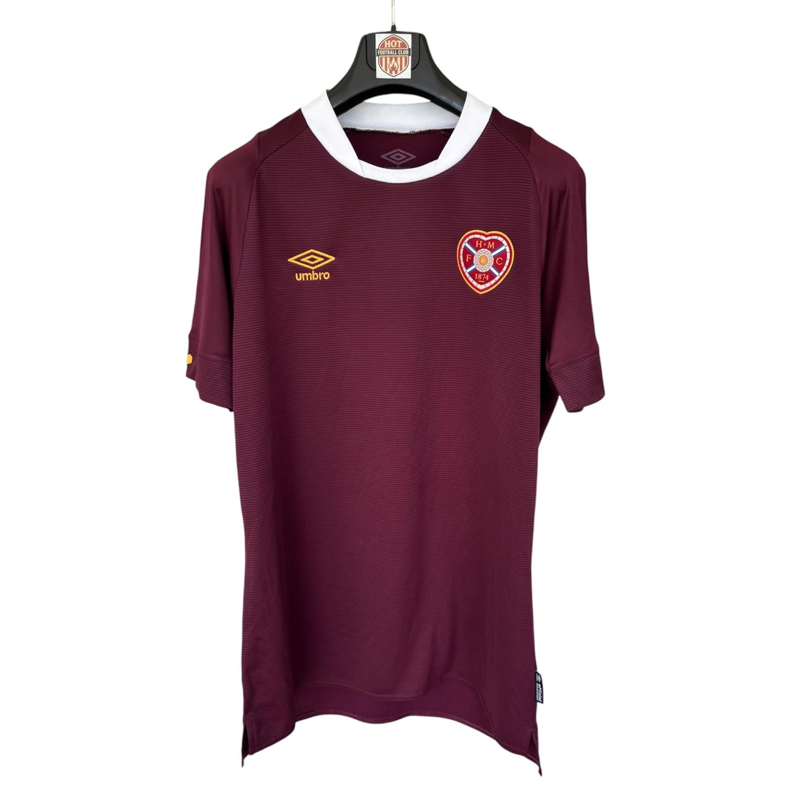 Umbro Hearts FC 2022/23 Home Jersey Sponsorless Mens L Claret