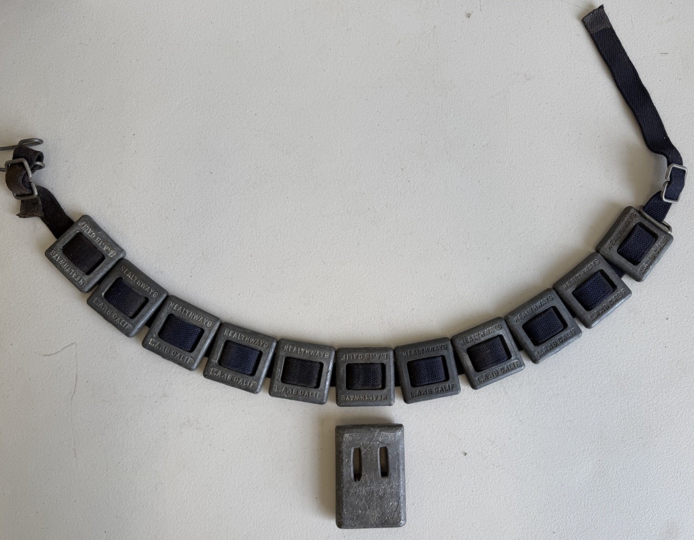 Vintage Scuba Diving Divers Weight belt w/12 HEALTHWAYS Lead Weights