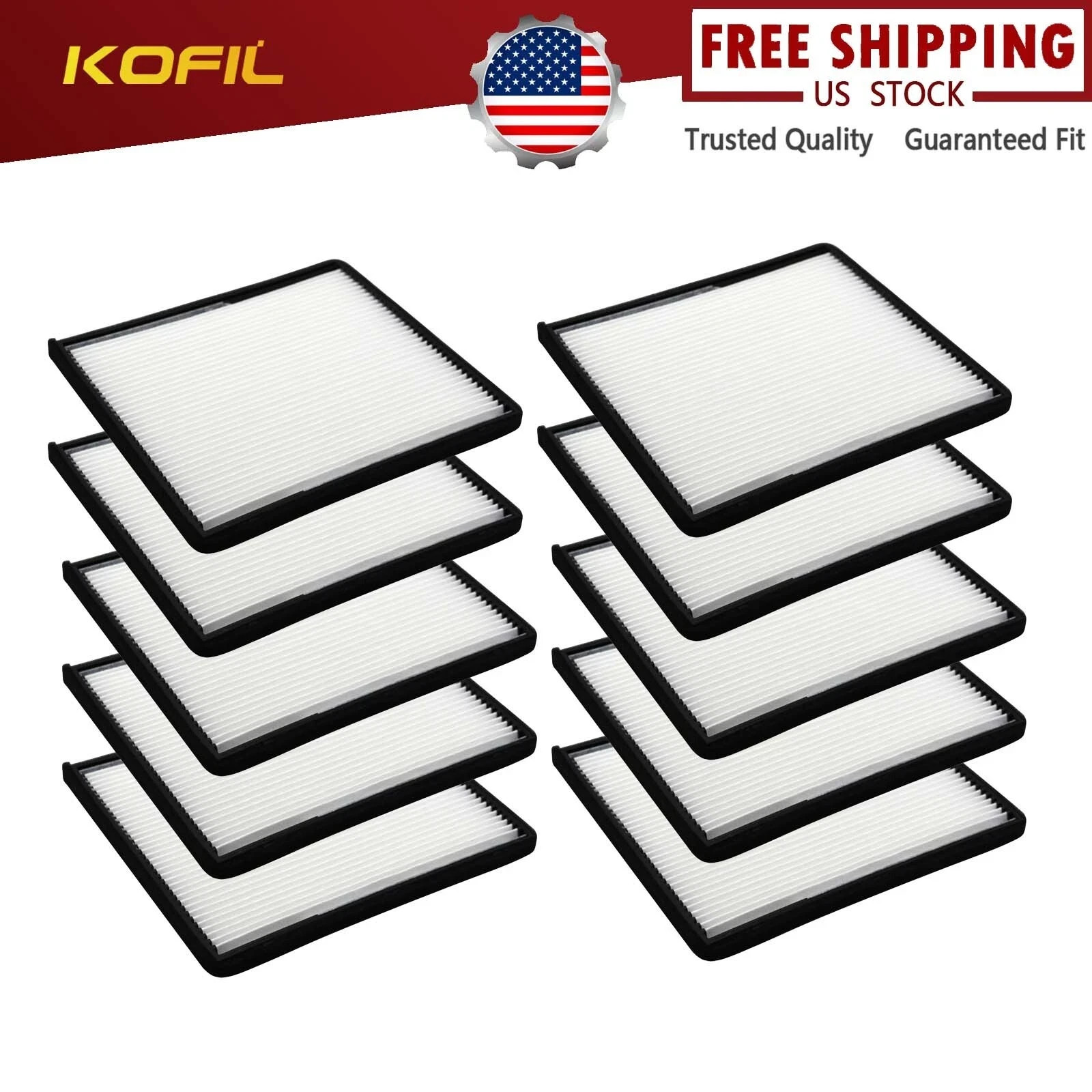 10x NEW Cabin Air Filter For Kenworth, Peterbilt S-9034 F37-1018 PA30269 AF5610