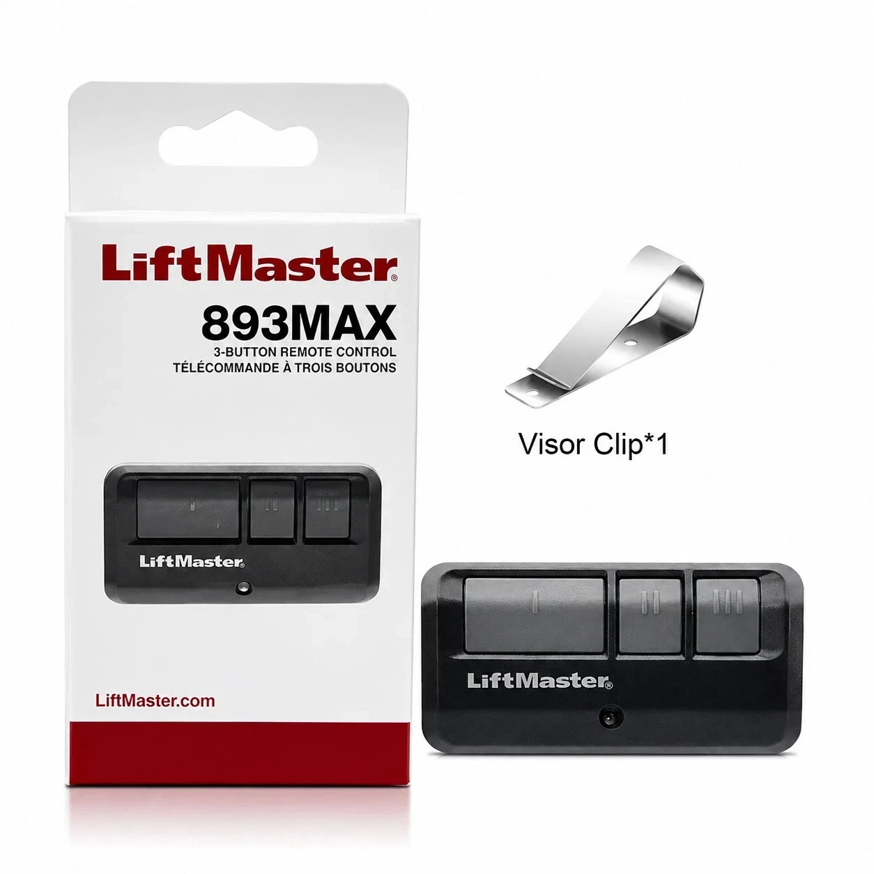 Garage Door Opener Remote 893Max for Chamberlain LiftMaster Craftsman Garage Door Opener Remote 893Max for Chamberlain LiftMaster Craftsman