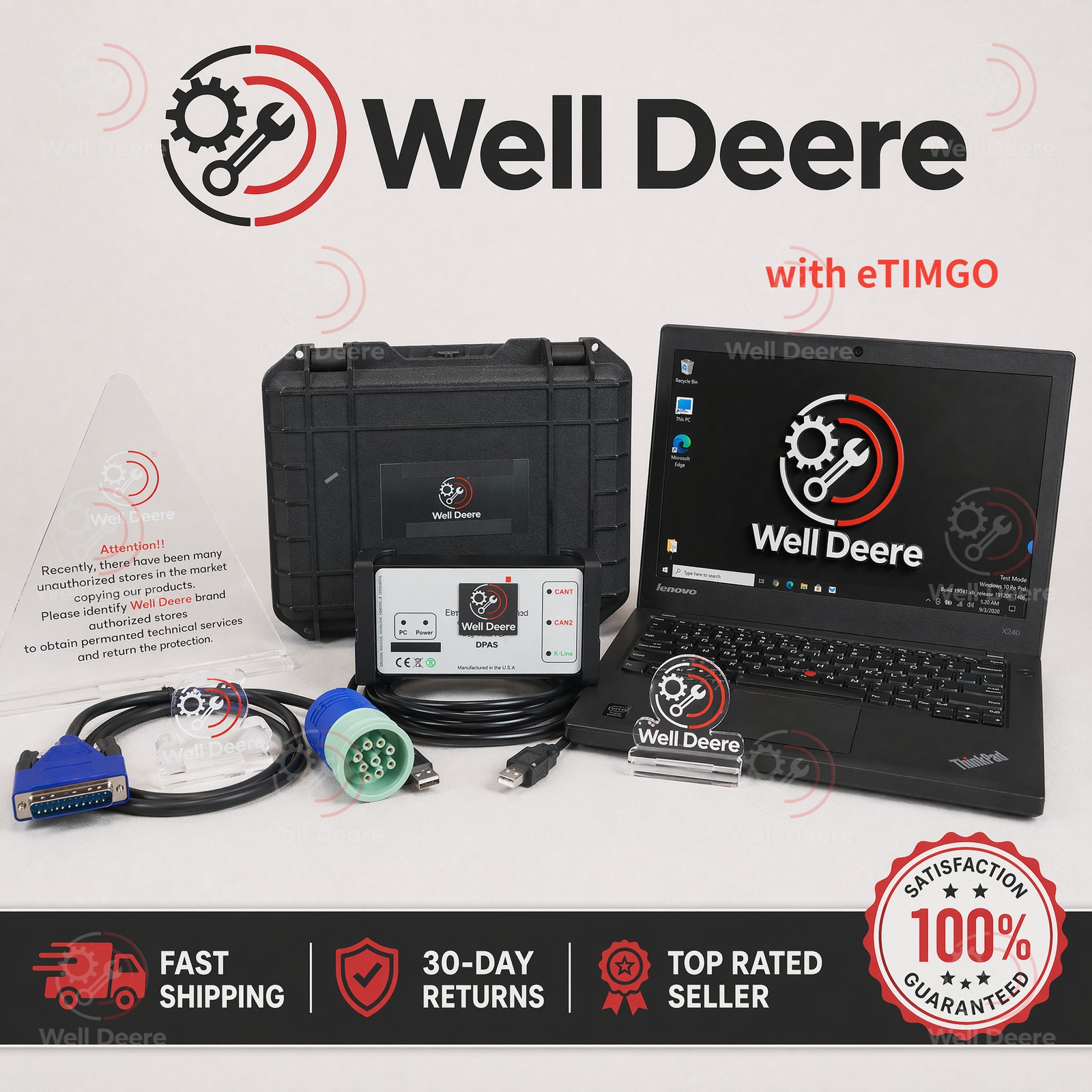 US Fast delivery CNH DPA5 EST Diagnostic Tool v9.14 ETimGo New Holland w/ Laptop