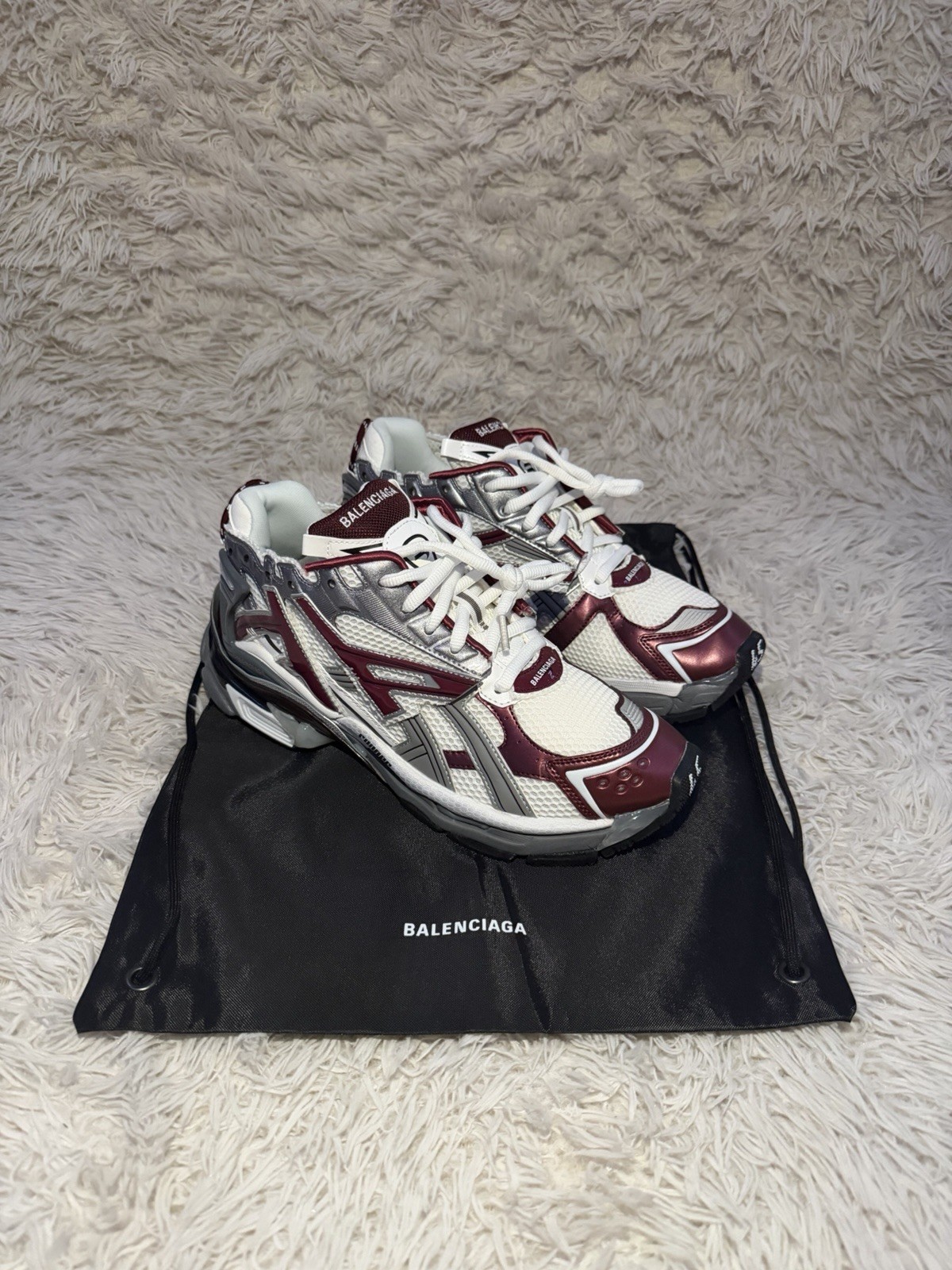 Size 12 / Eu 45 - Balenciaga Runner Burgundy
