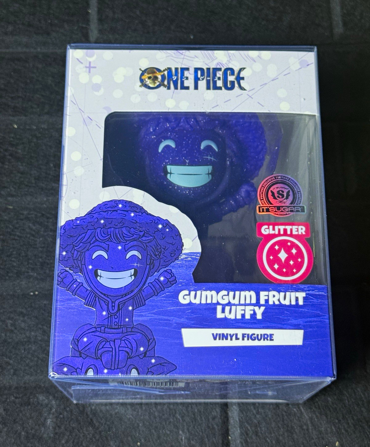 Youtooz One Piece GumGum Fruit Luffy Glitter IT’SUGAR Exclusive Vinyl Figure