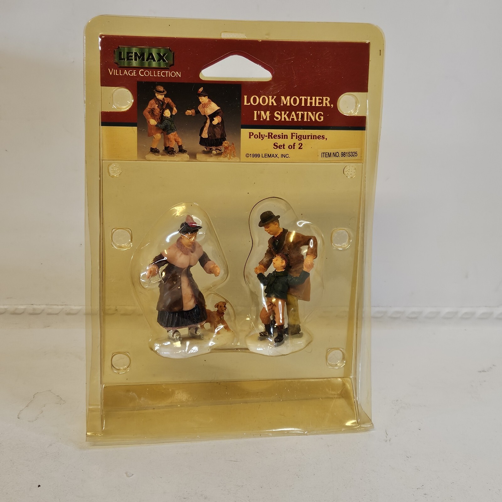 Lemax Look Mother I’m Skating Hearthside Village Christmas Accessory 1999