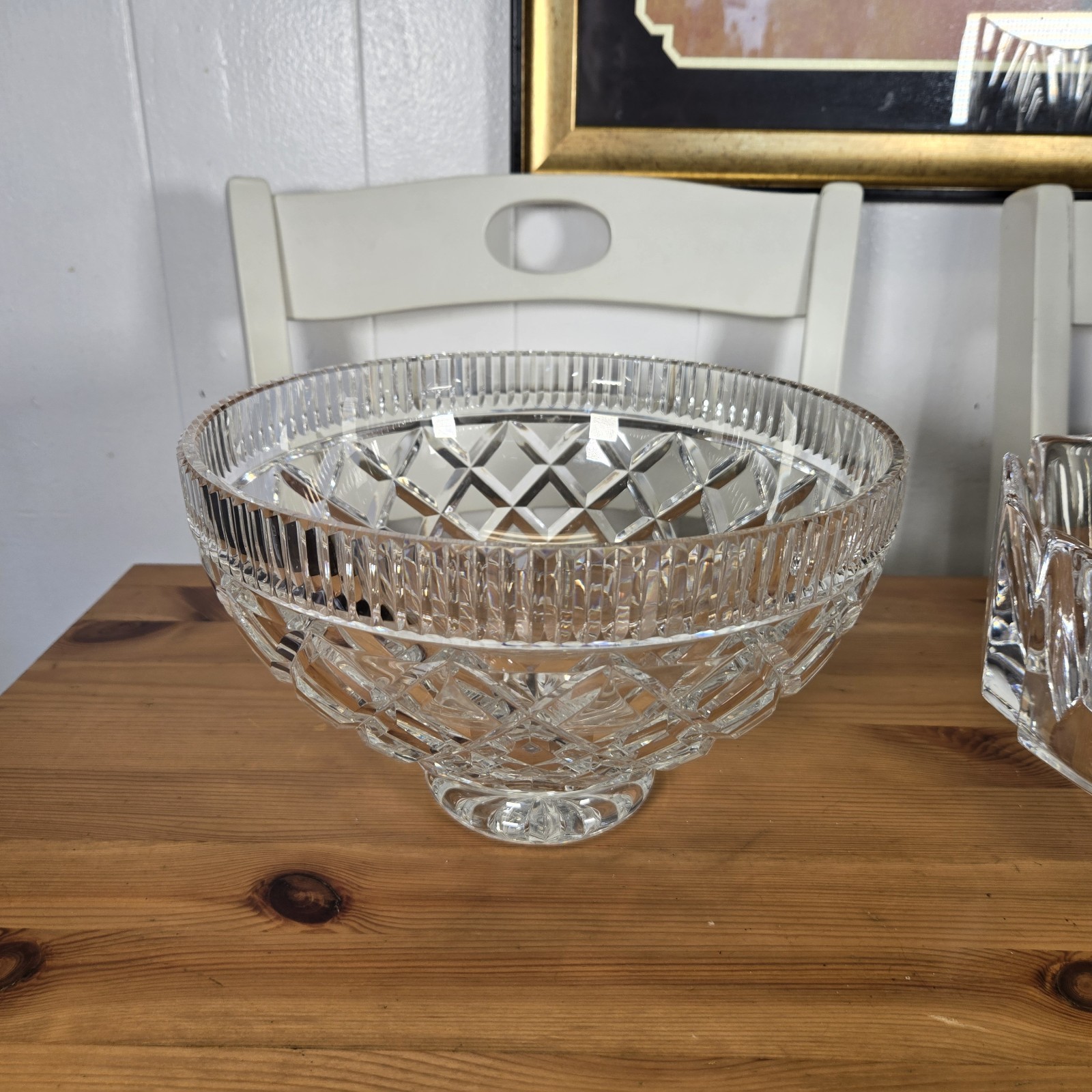 Signed Waterford Crystal Killeen Footed Centerpiece Bowl  9 3/4\