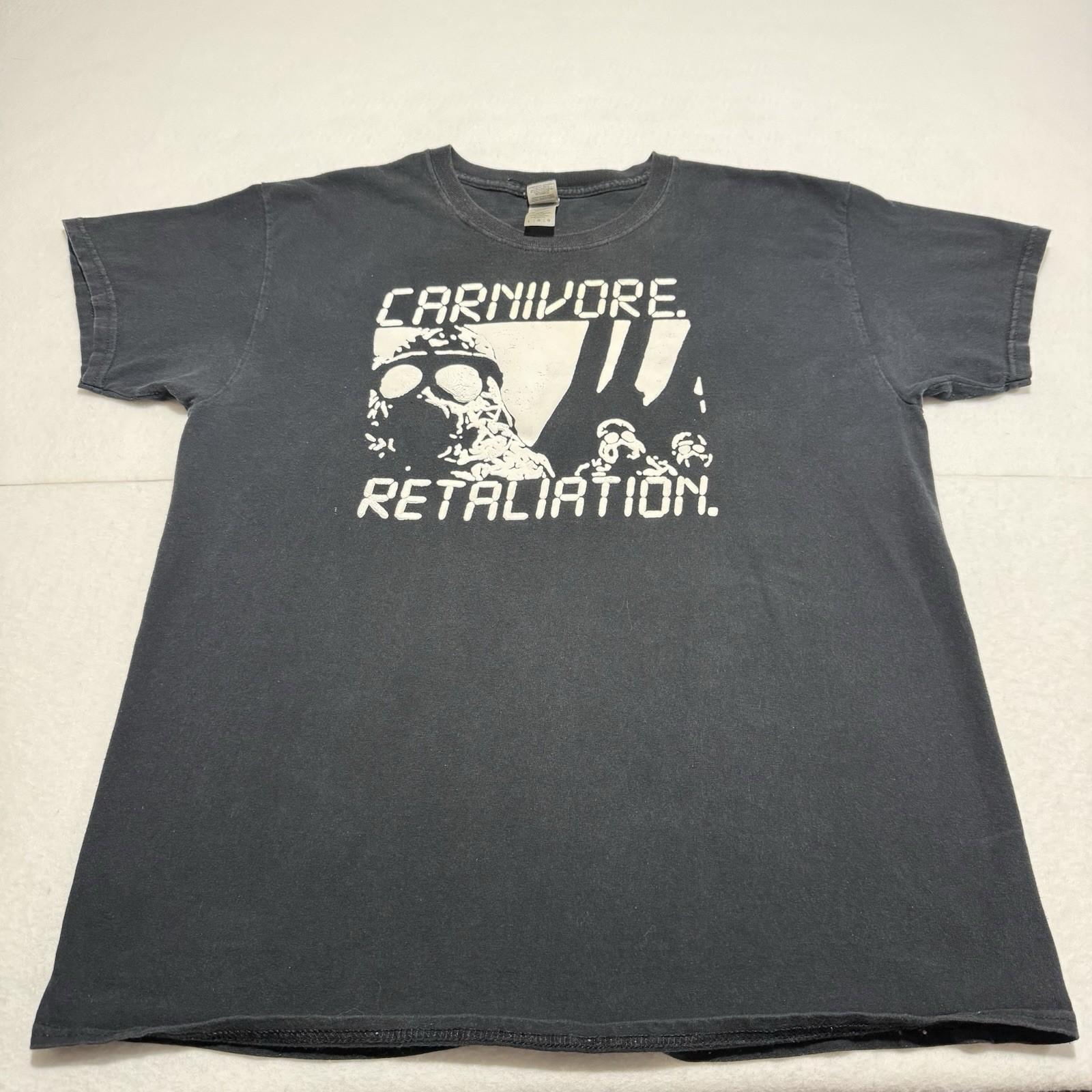 Carnivore Retaliation T Shirt Mens L Gildan Peter Steele Type O Negative Black