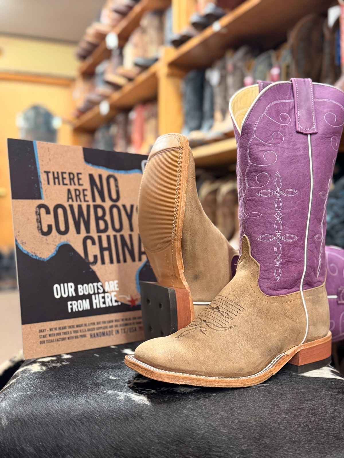 Anderson Bean Sand Angry Elk Cowboy Boots