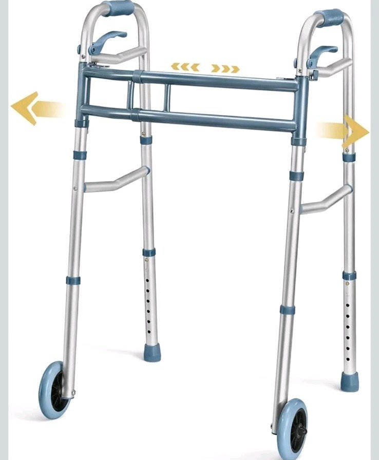 Medical King Walker With Wheels Lightweight Aluminum Up To 350 LBS NEW IN BOX Medical King Walker With Wheels Lightweight Aluminum Up To 350 LBS NEW IN BOX