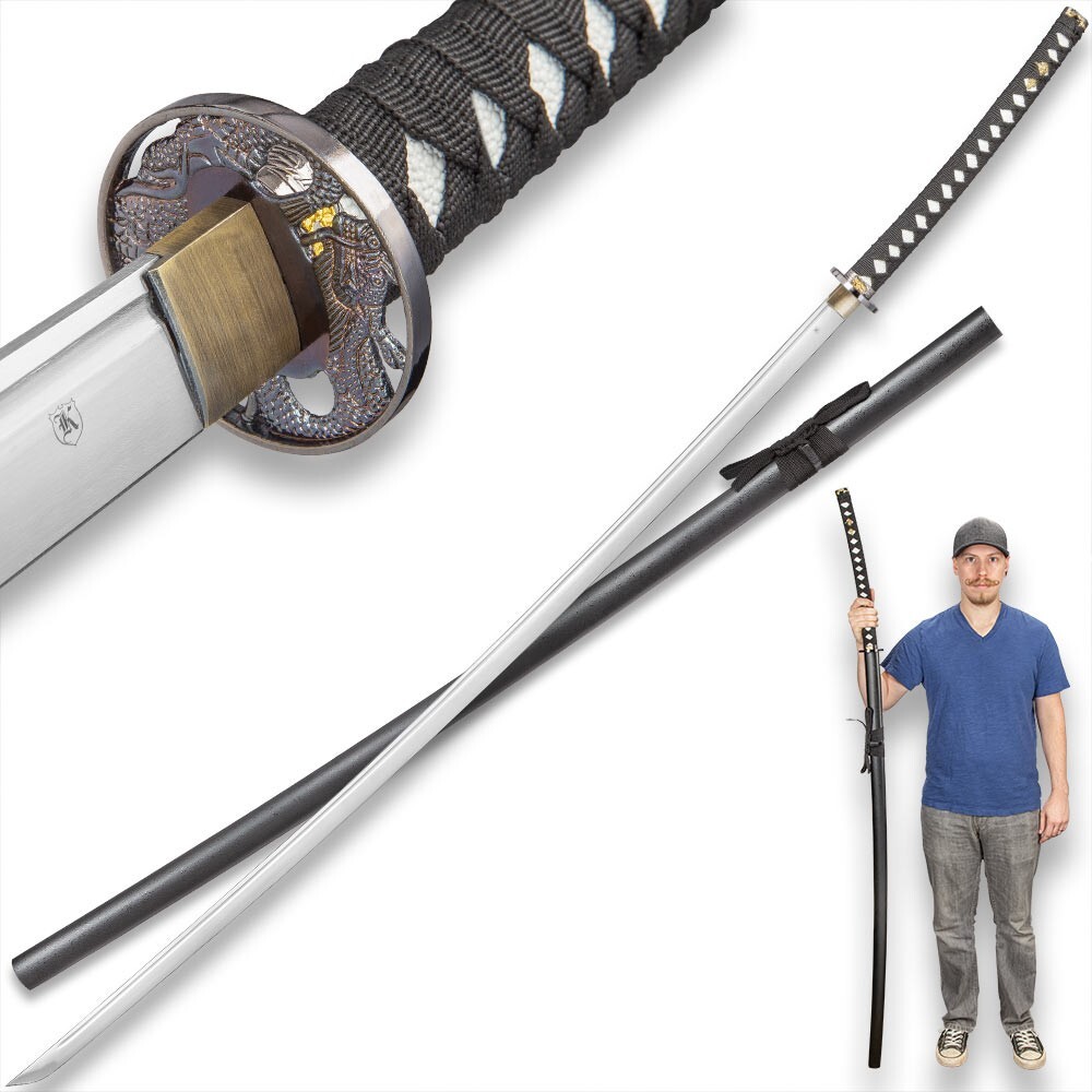 K Exclusive Japanese Odachi Samurai Sword and Scabbard - Length 65 1/2\