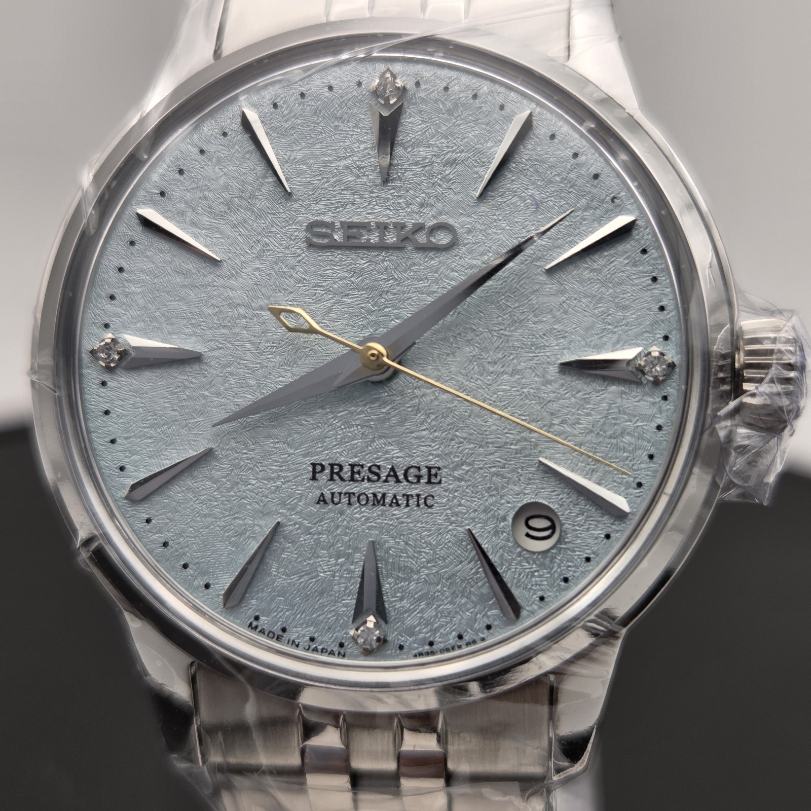 Seiko Presage SRPL63J1 Diamonds Mint Dial Frozen Mojito Cocktail Automatic Watch