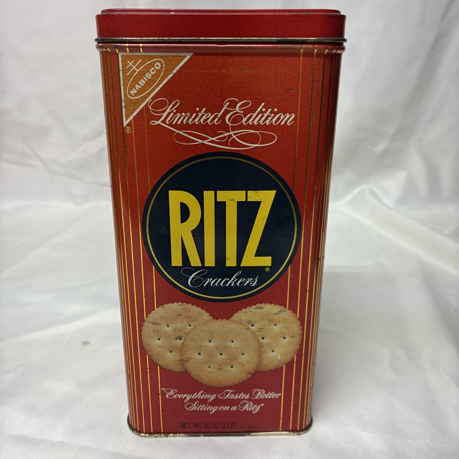 Vtg 1986 Ritz Crackers Limited Edition Collectors Tin 8.75 x 4.25 Vtg 1986 Ritz Crackers Limited Edition Collectors Tin 8.75 x 4.25
