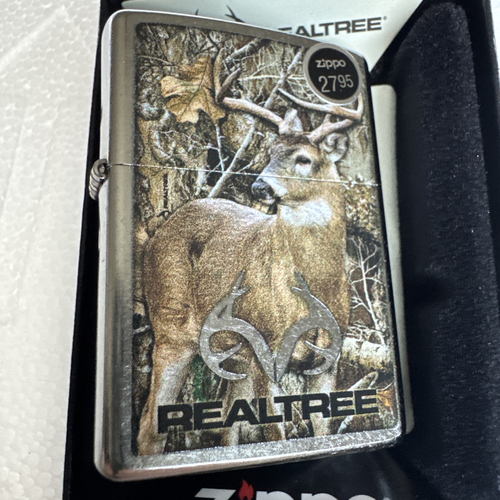 Zippo Realtree Edge Camo Deer Buck Lighter - 46224 - New Zippo Realtree Edge Camo Deer Buck Lighter - 46224 - New