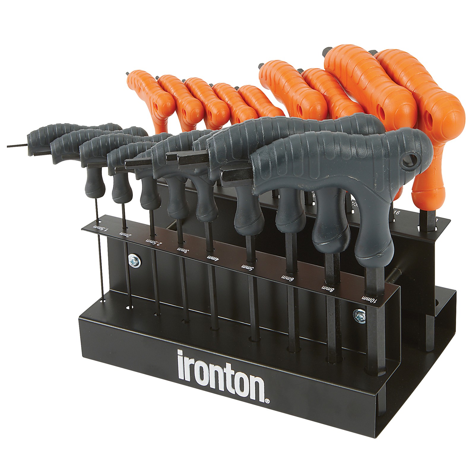 Ironton 18-Pc. T-Handle Hex Key Set, SAE/Metric Sizes Ironton 18-Pc. T-Handle Hex Key Set, SAE/Metric Sizes