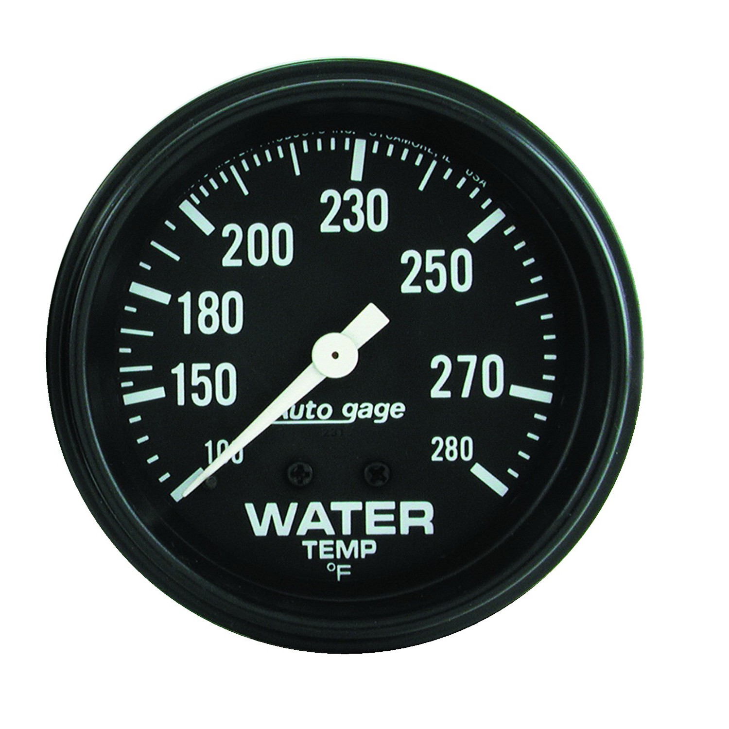 AutoMeter 2313 Autogage Water Temp Mech Gauge 100-280 F/6\' 2-5/8\