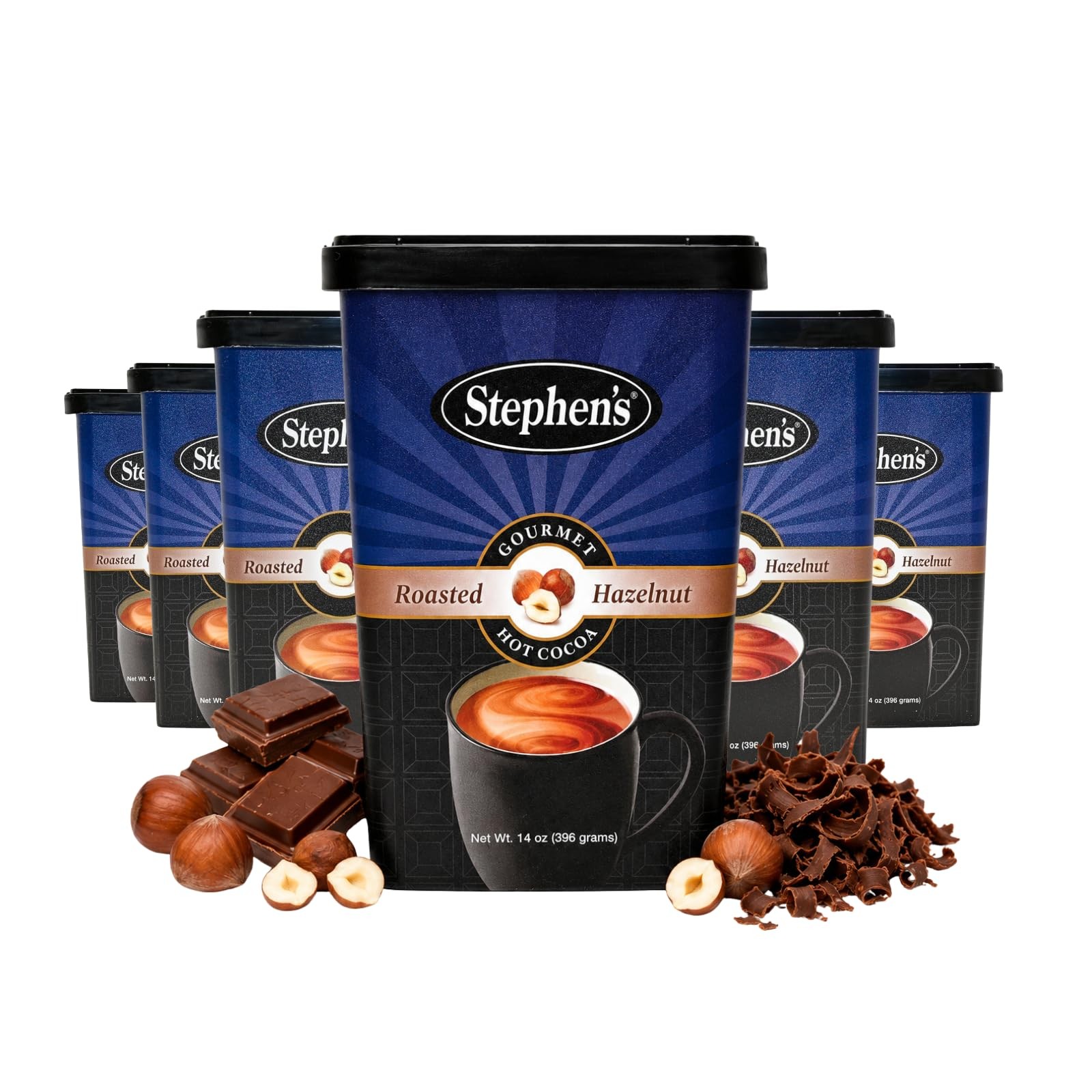 Stephen\'s Gourmet Hazelnut Hot Cocoa Mix, Rich & Creamy 14 Ounce (Pack of 6)