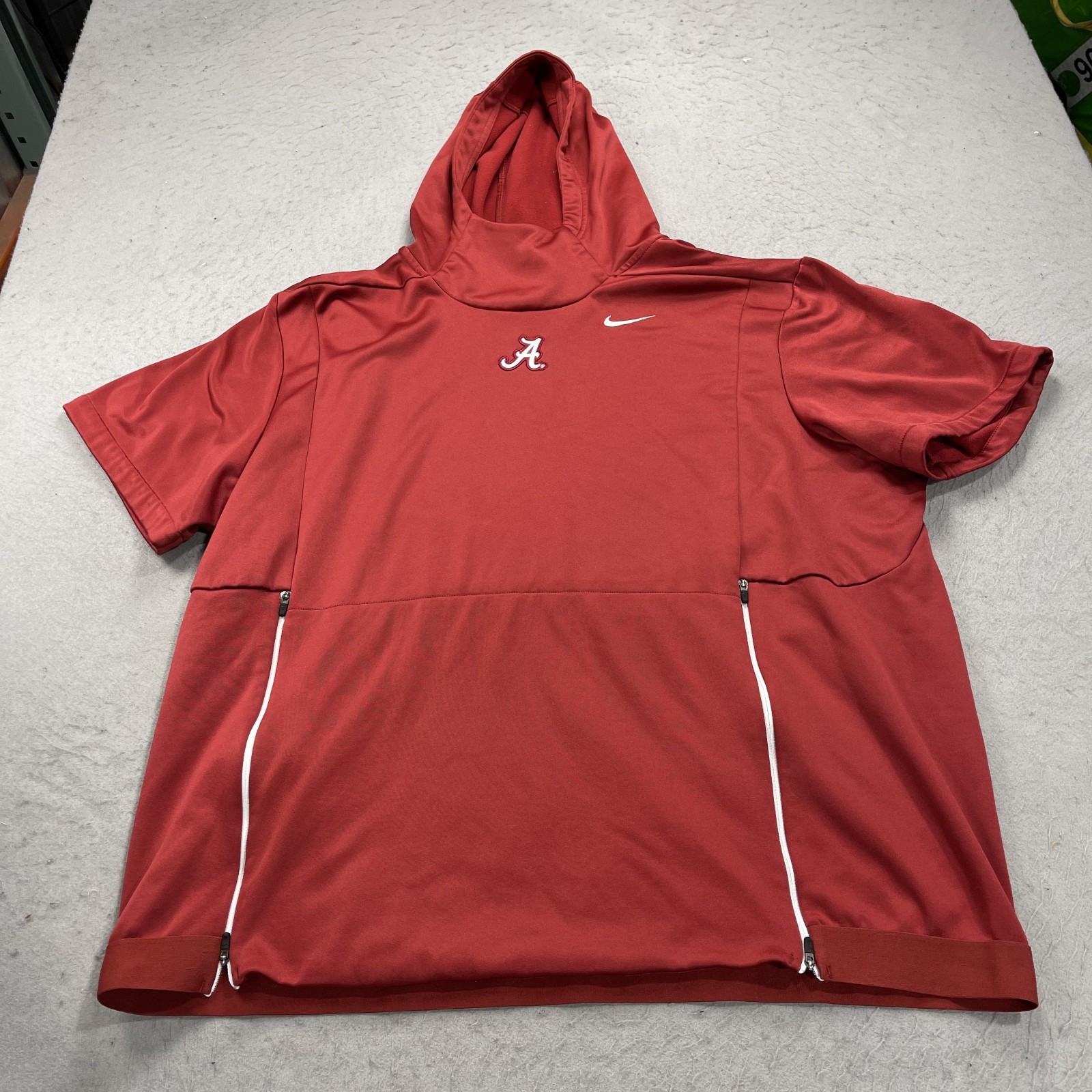 Alabama Crimson Tide Hoodie Mens 2XL XXL Red Nike Sleeveless Sweatshirt NCAA