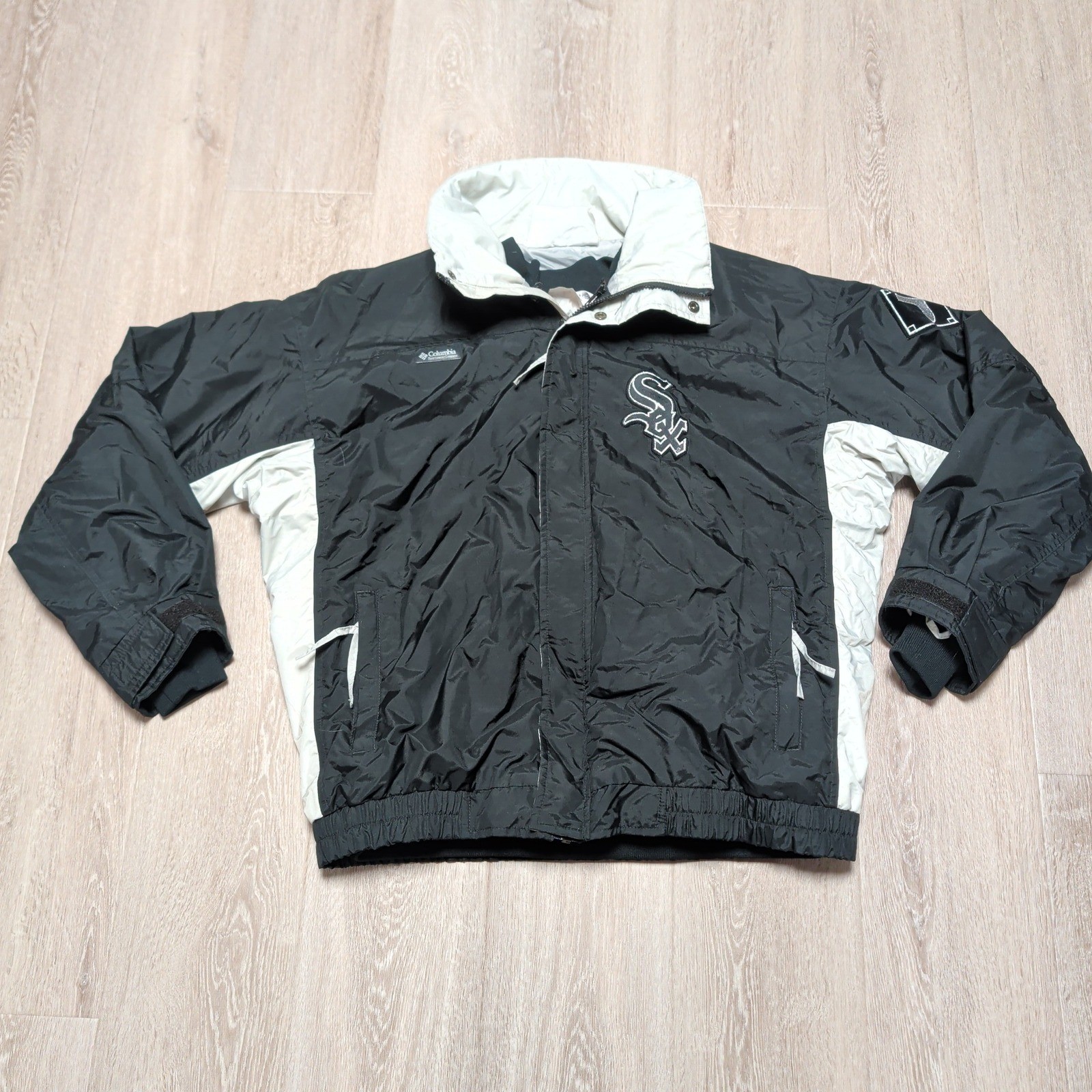 Vintage 90s Columbia Chicago White Sox 3-in-1 Puffer Jacket Mens L Fits XL MLB