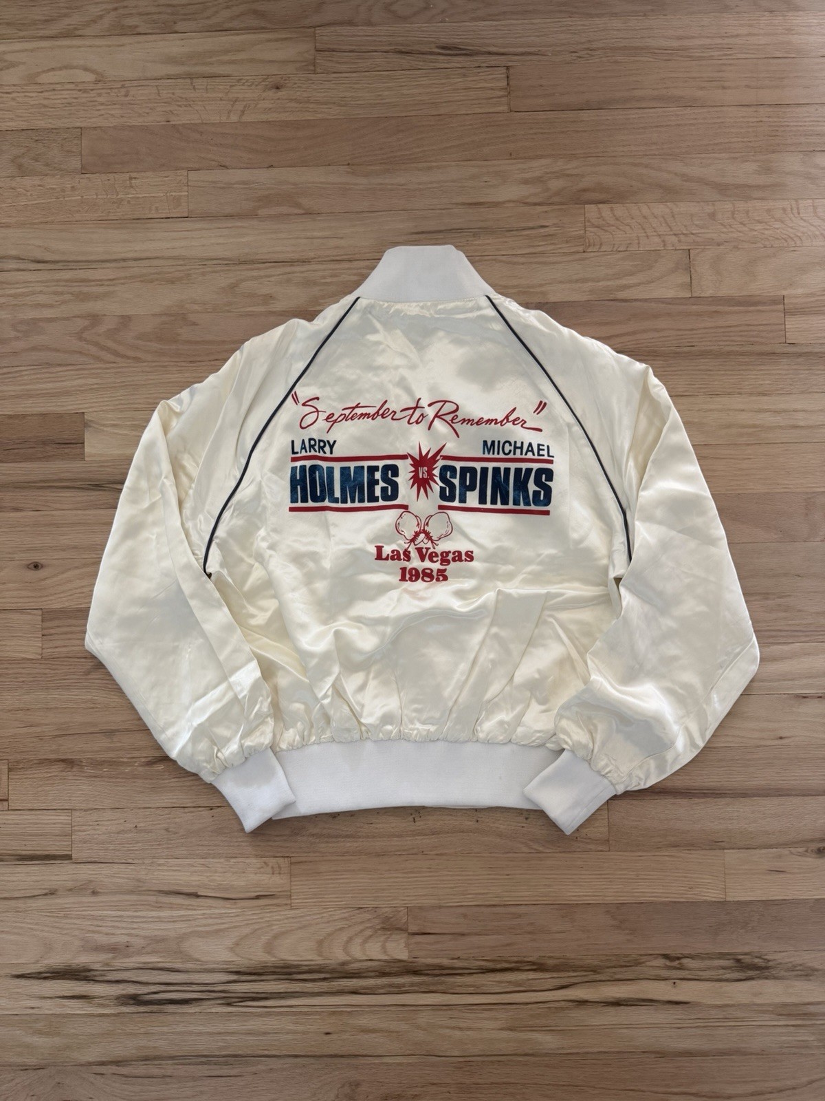 Michael Spinks vs. Larry Holmes Satin Jacket  Fight 1985 “September to Remember”