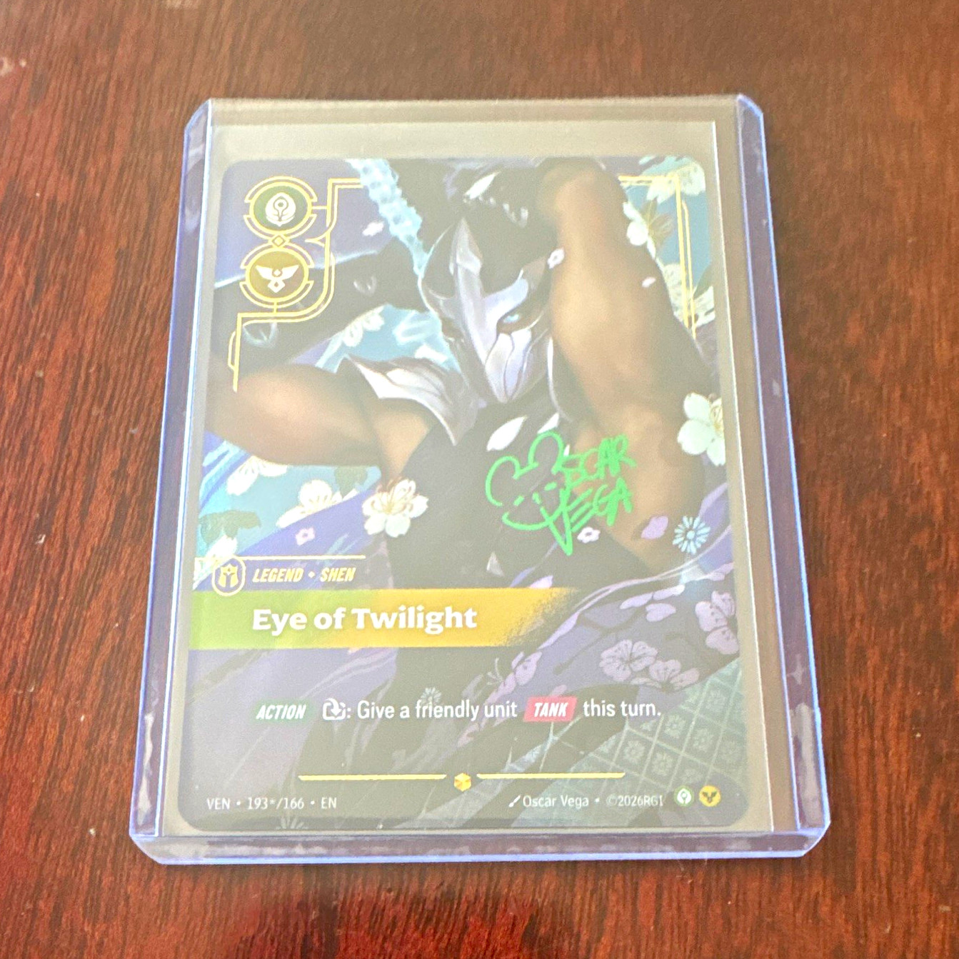 Riot Games Shen Eye of Twilight Signature Foil 193/166 VEN English