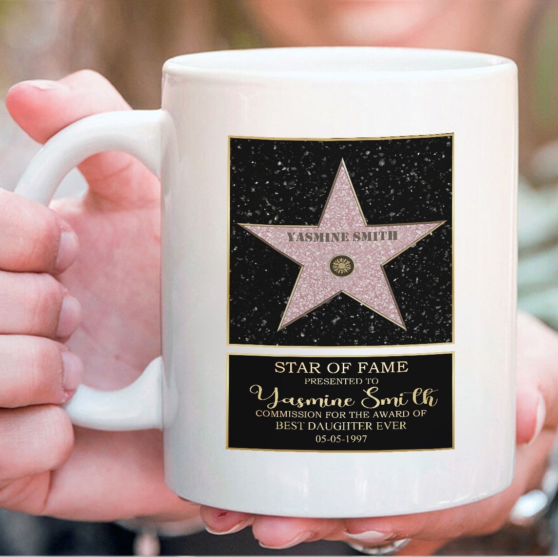 Hollywood Star Mug - Personalized Hollywood Star Mug, Walk of Fame Coffee Mug
